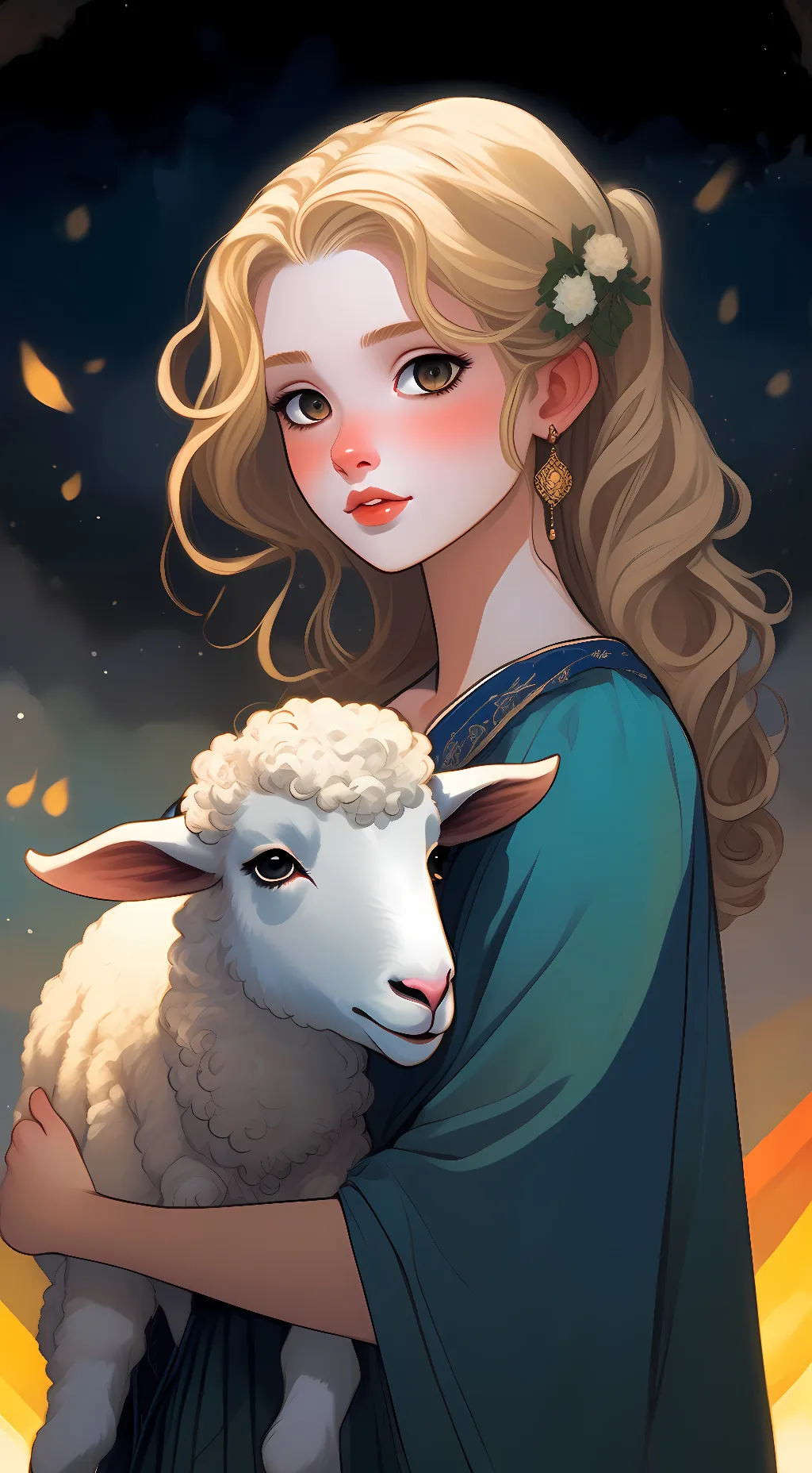 ai character: Luna background