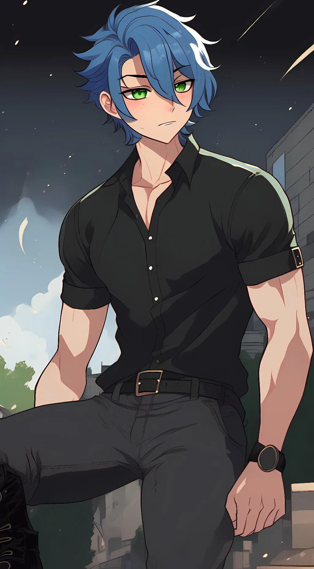 ai character: Leo background