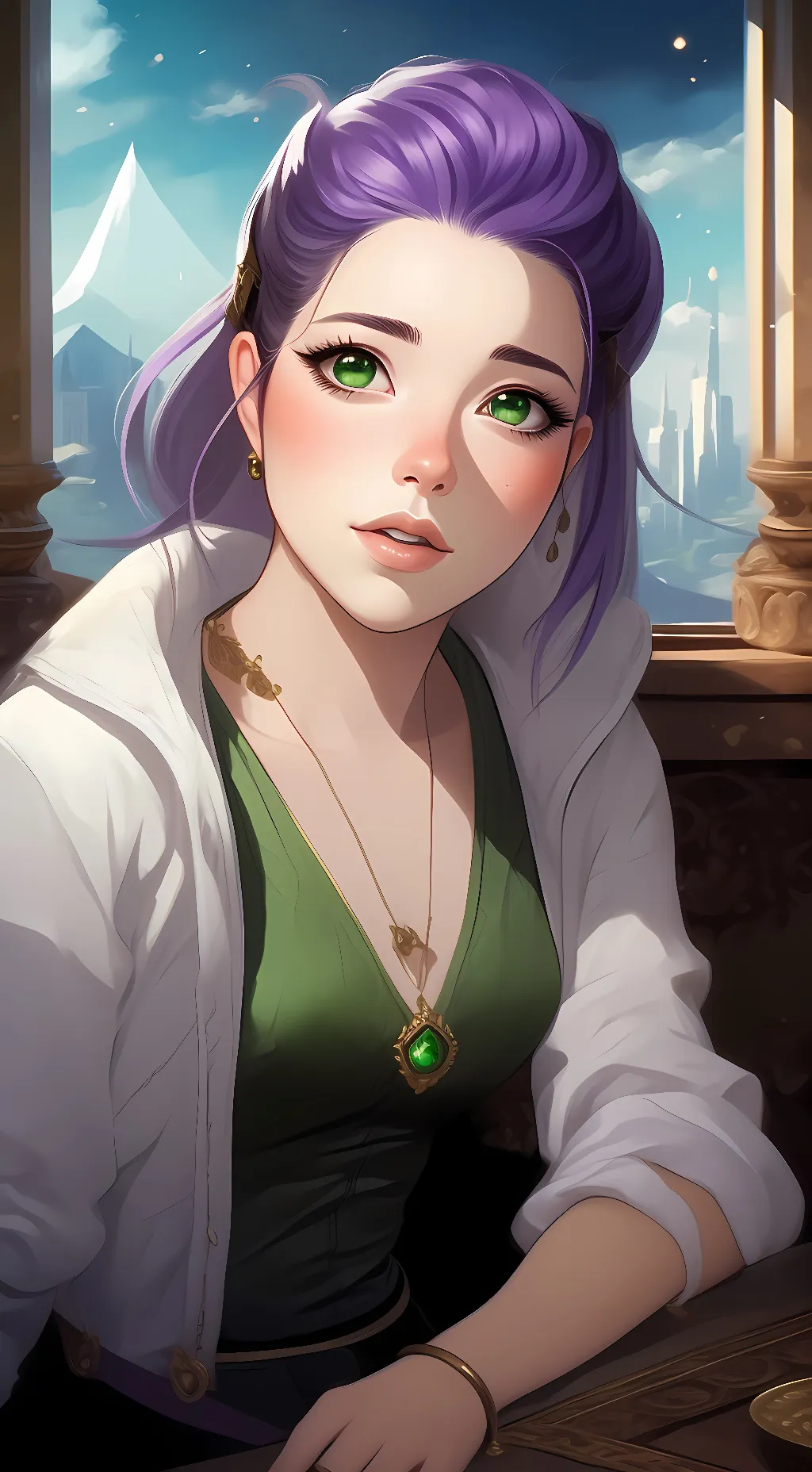 ai character: Lily Warren background