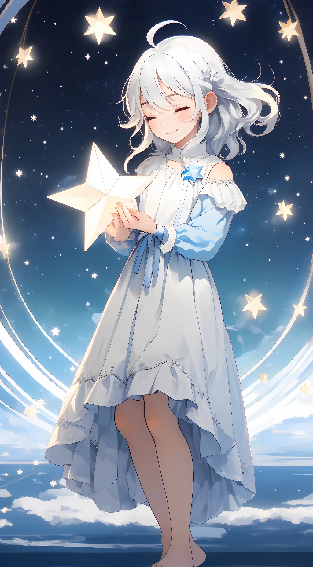 ai character: Star background