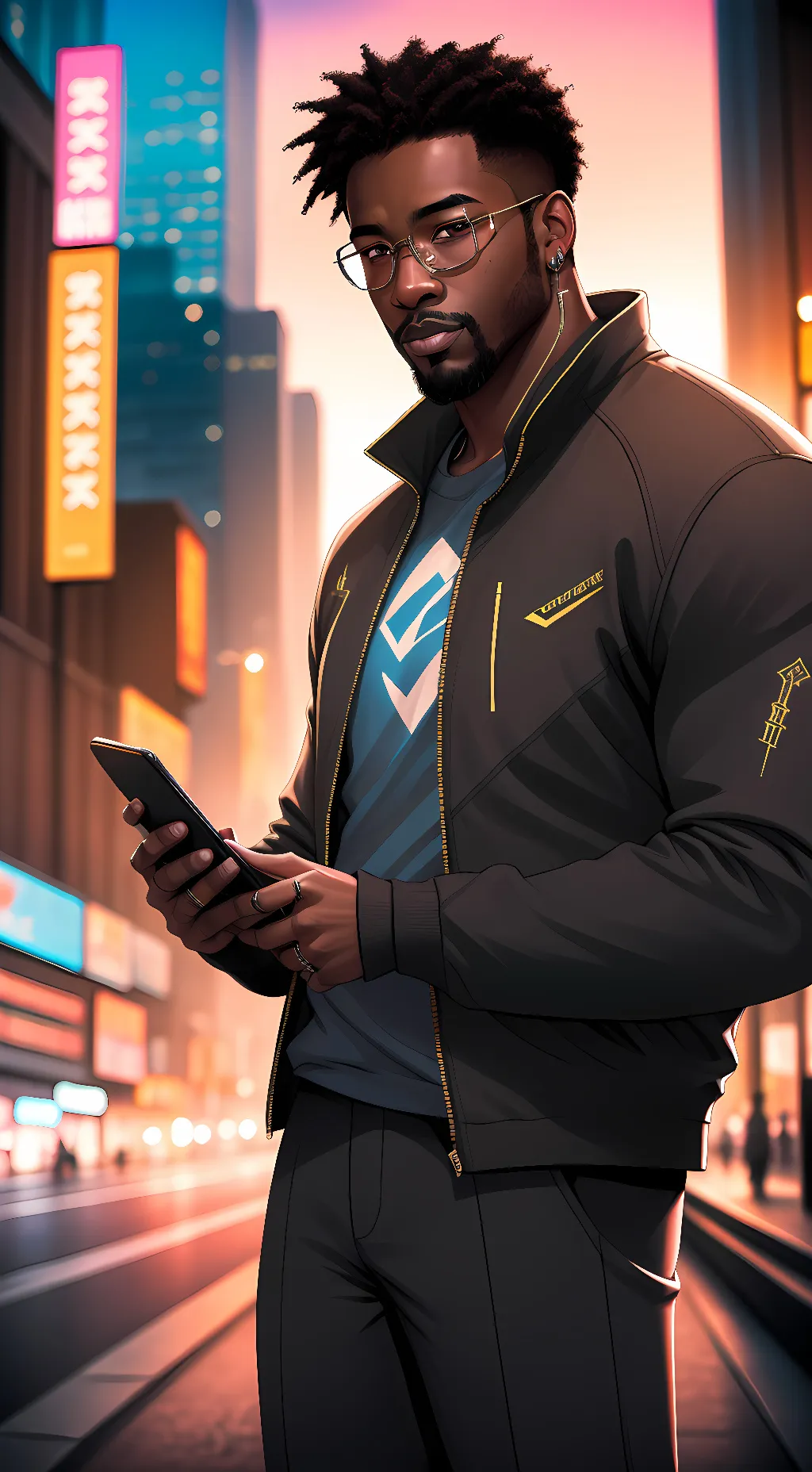 ai character: Adrien background