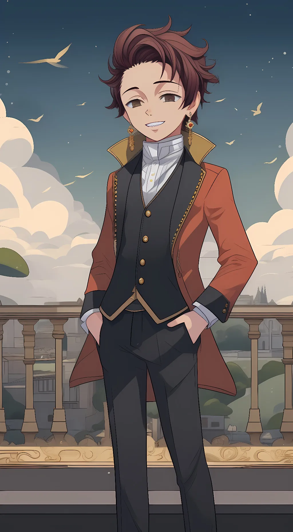 ai character: Tanjiro background