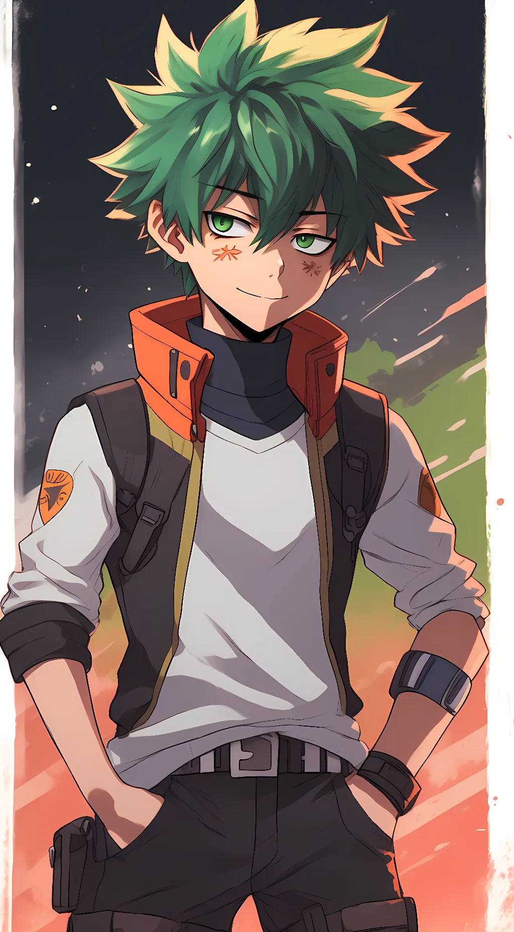ai character: Deku background