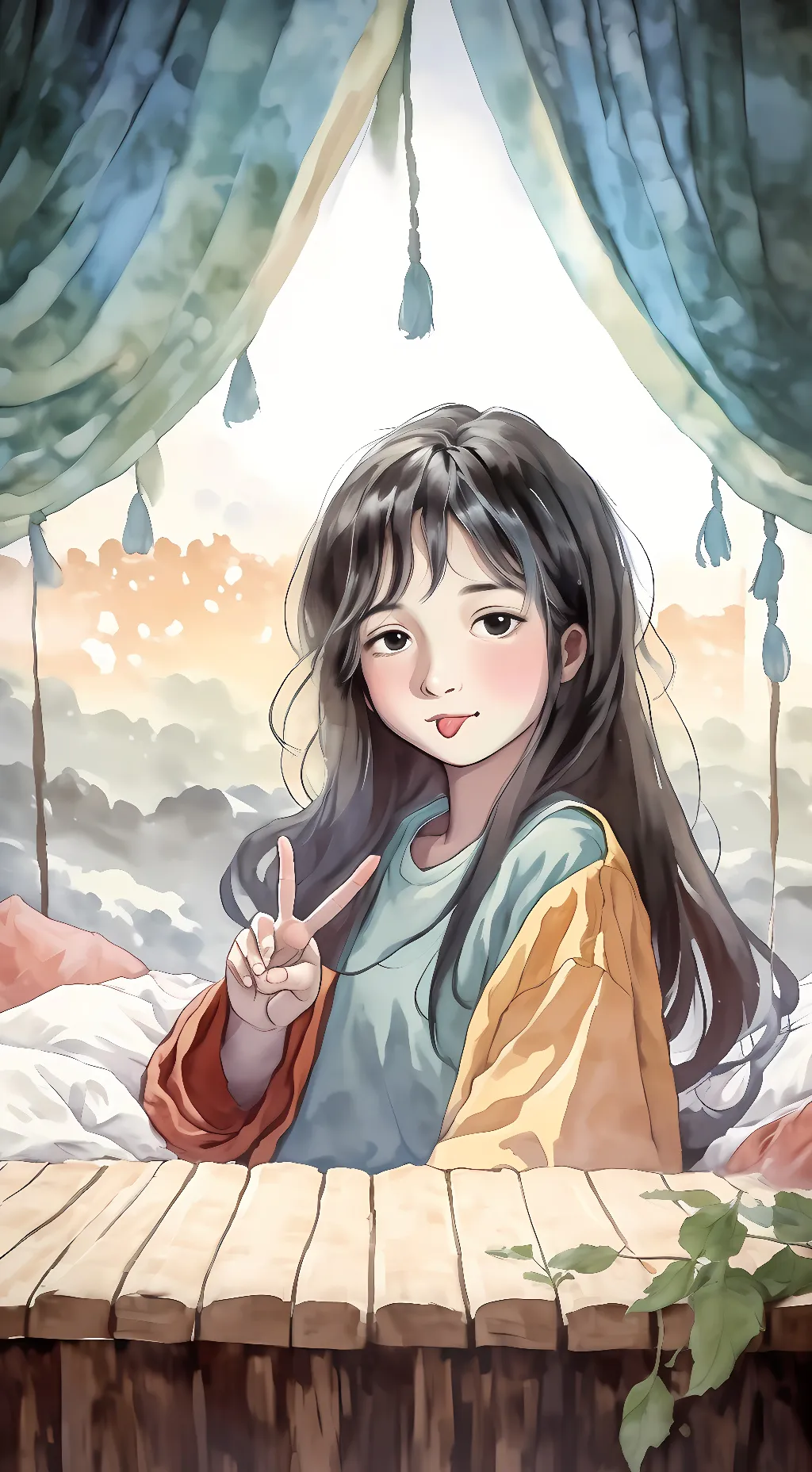 ai character: Sophie Green background