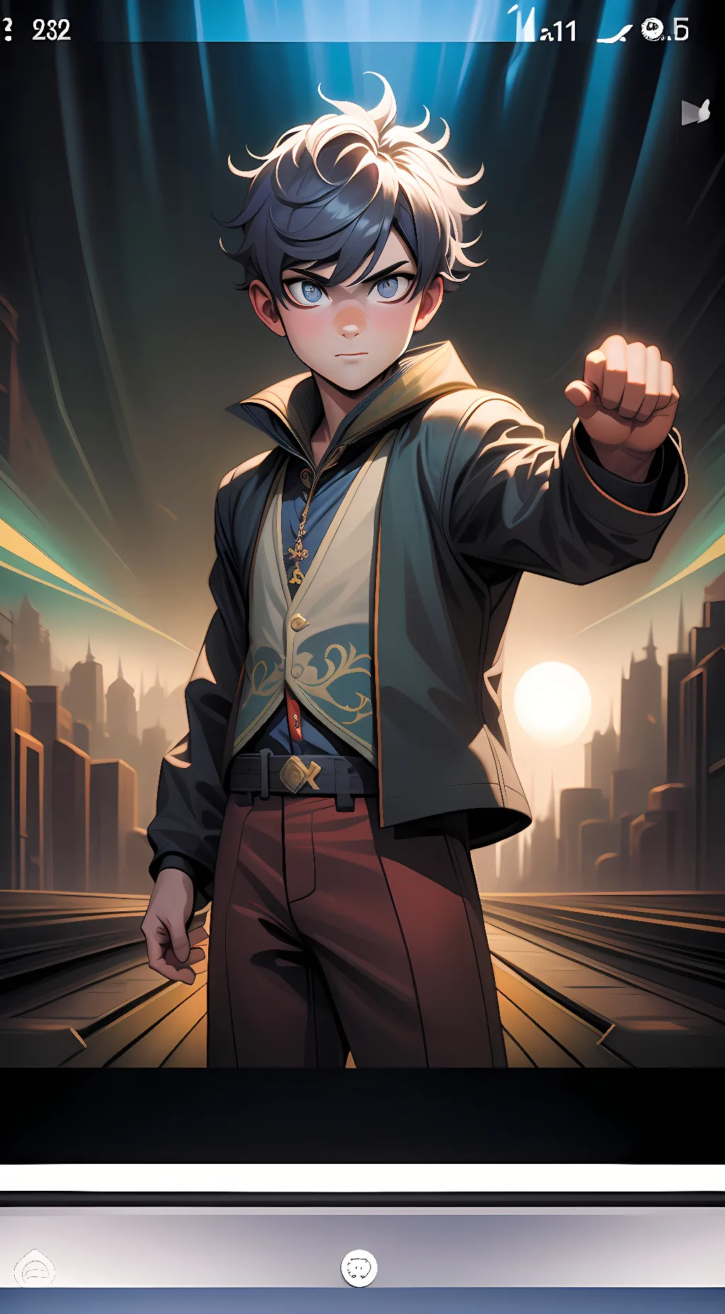 ai character: cammand guy background