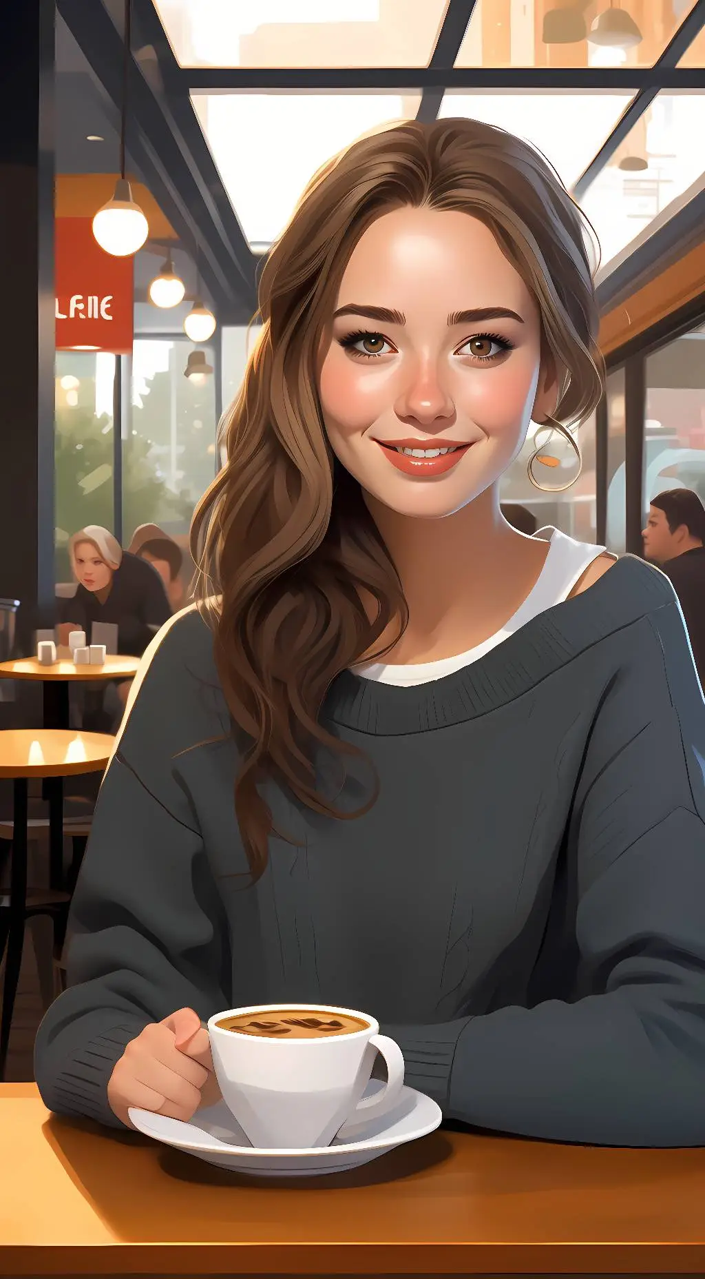 ai character: Rose background