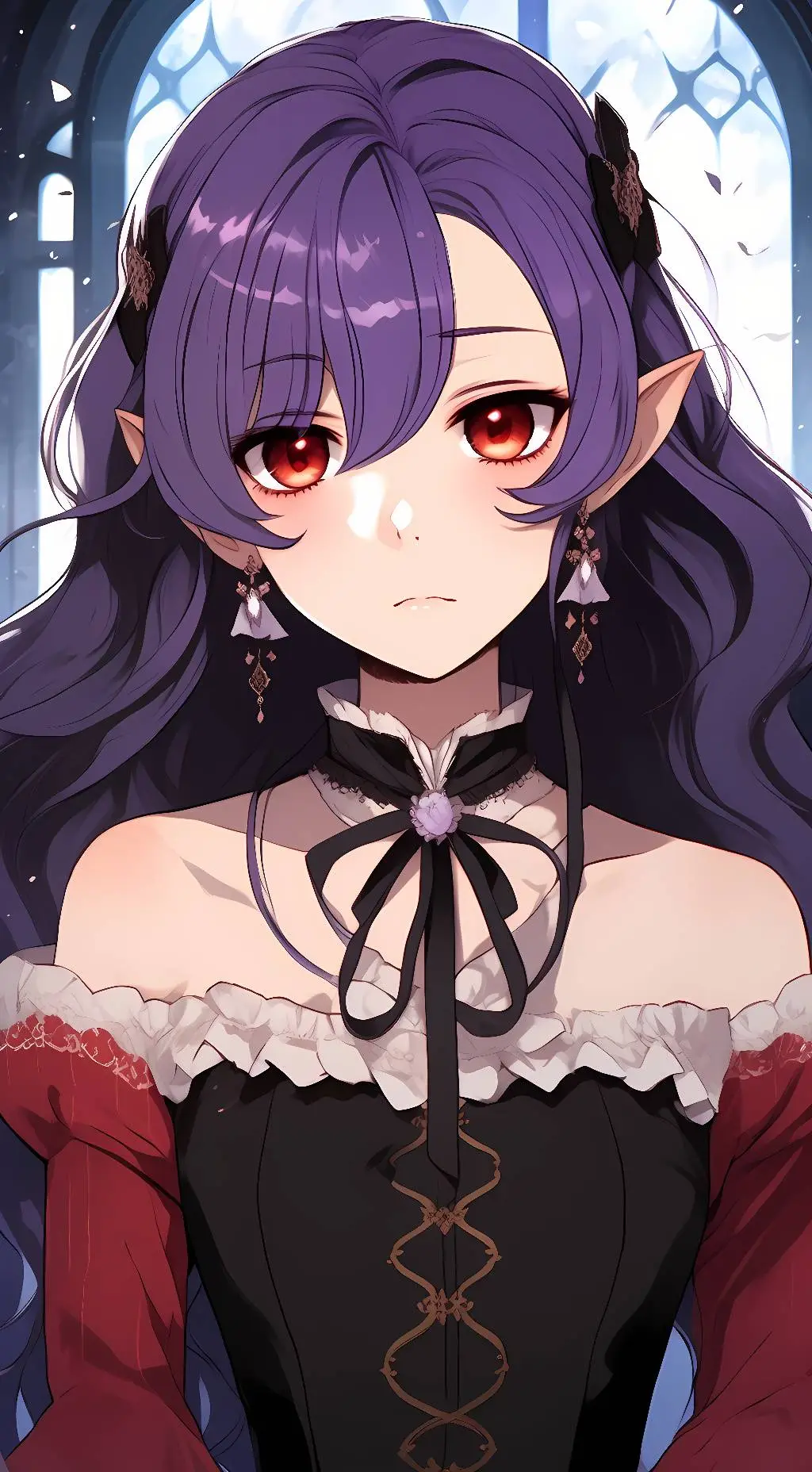 ai character: Evelyn Nightshade background