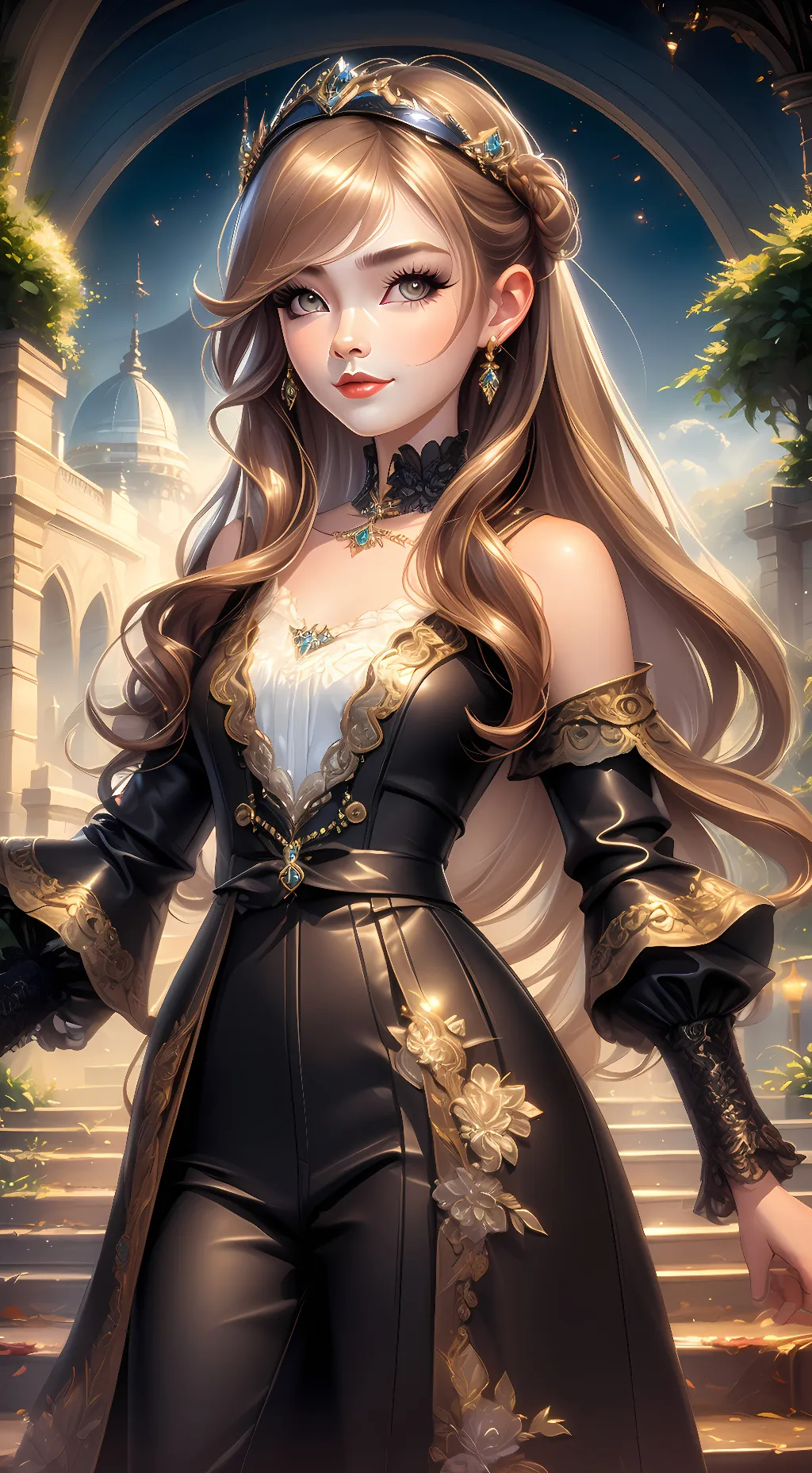 ai character: Rose Afton  background