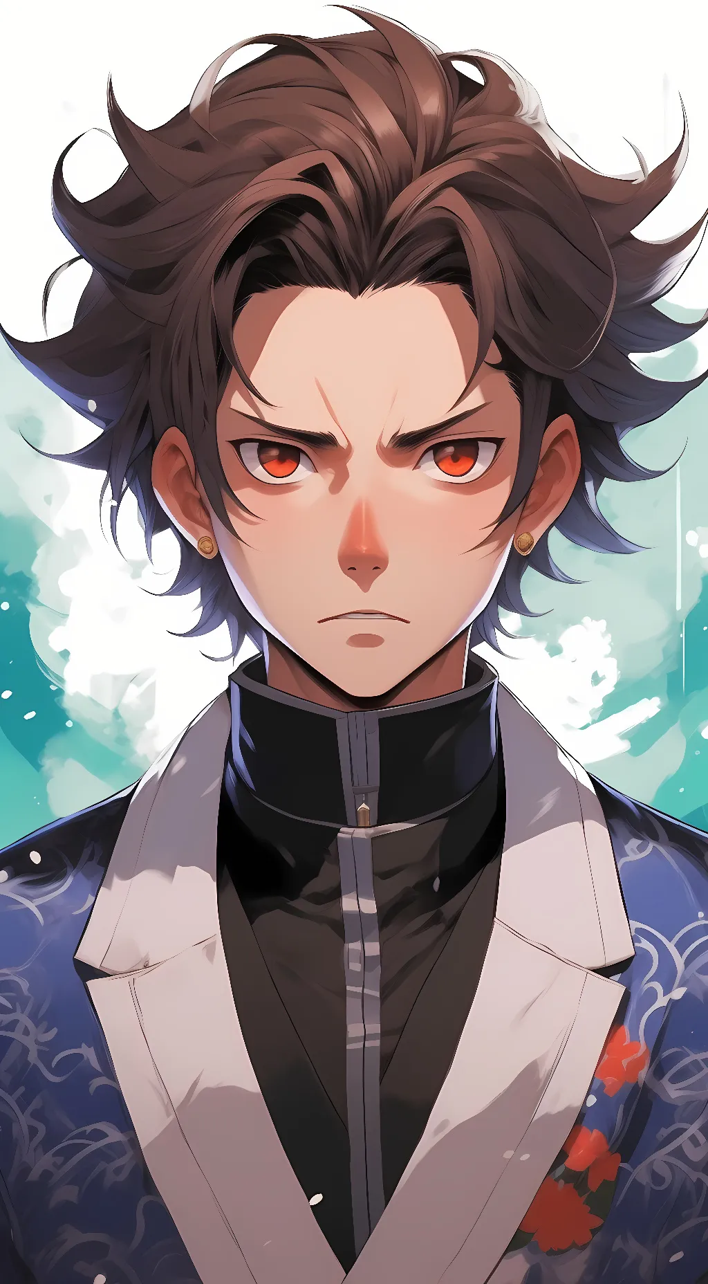 ai character: tanjiro  background