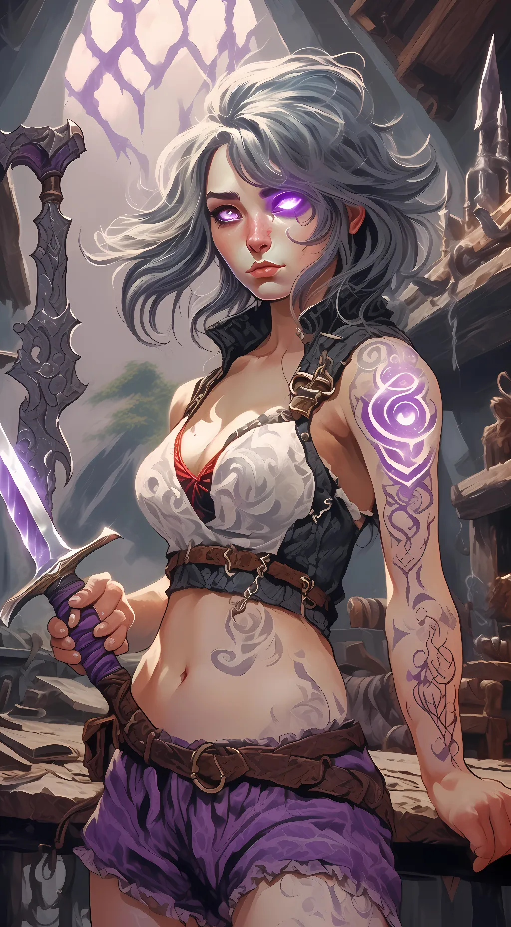 ai character: Aria Blake background