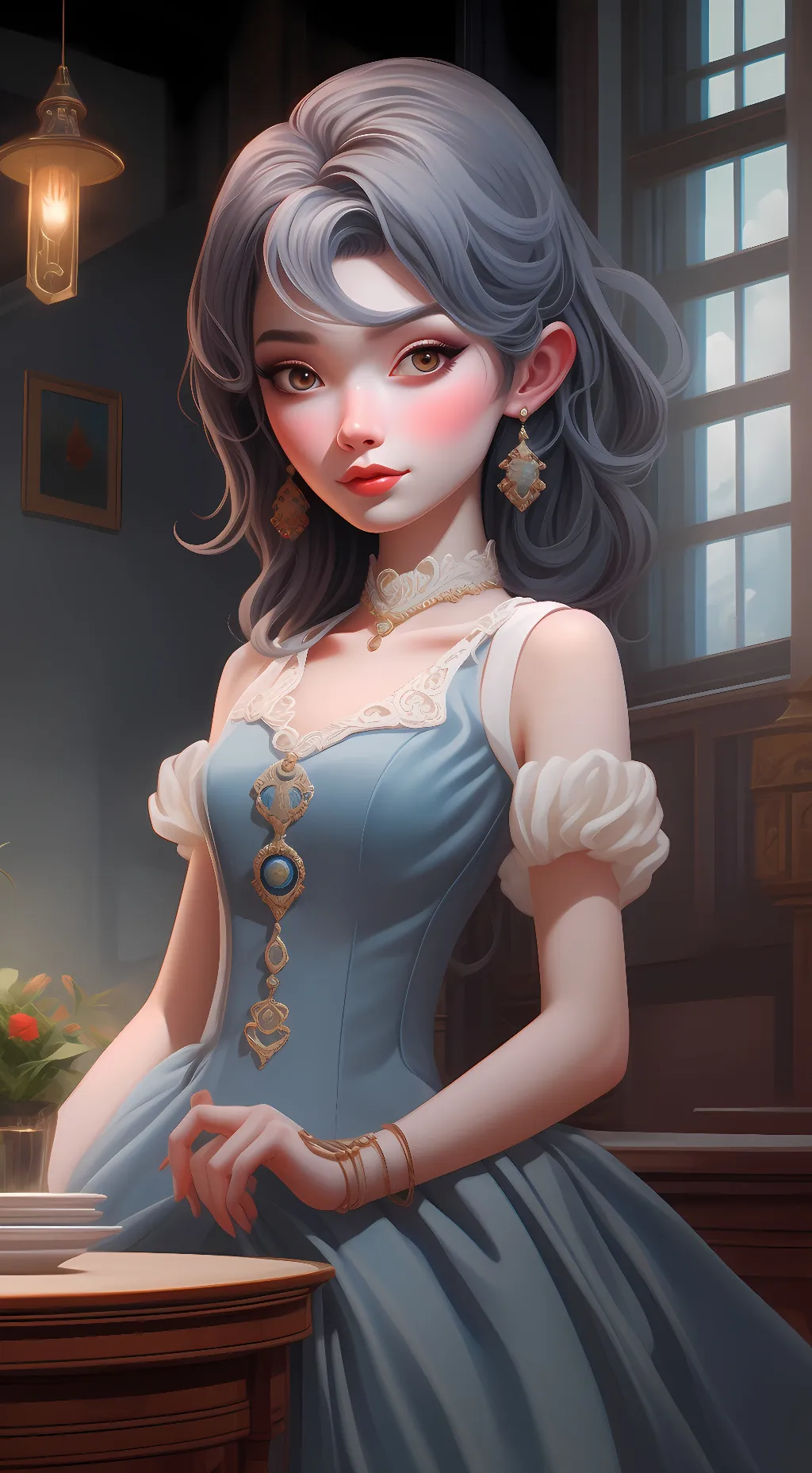 ai character: Mallory  background