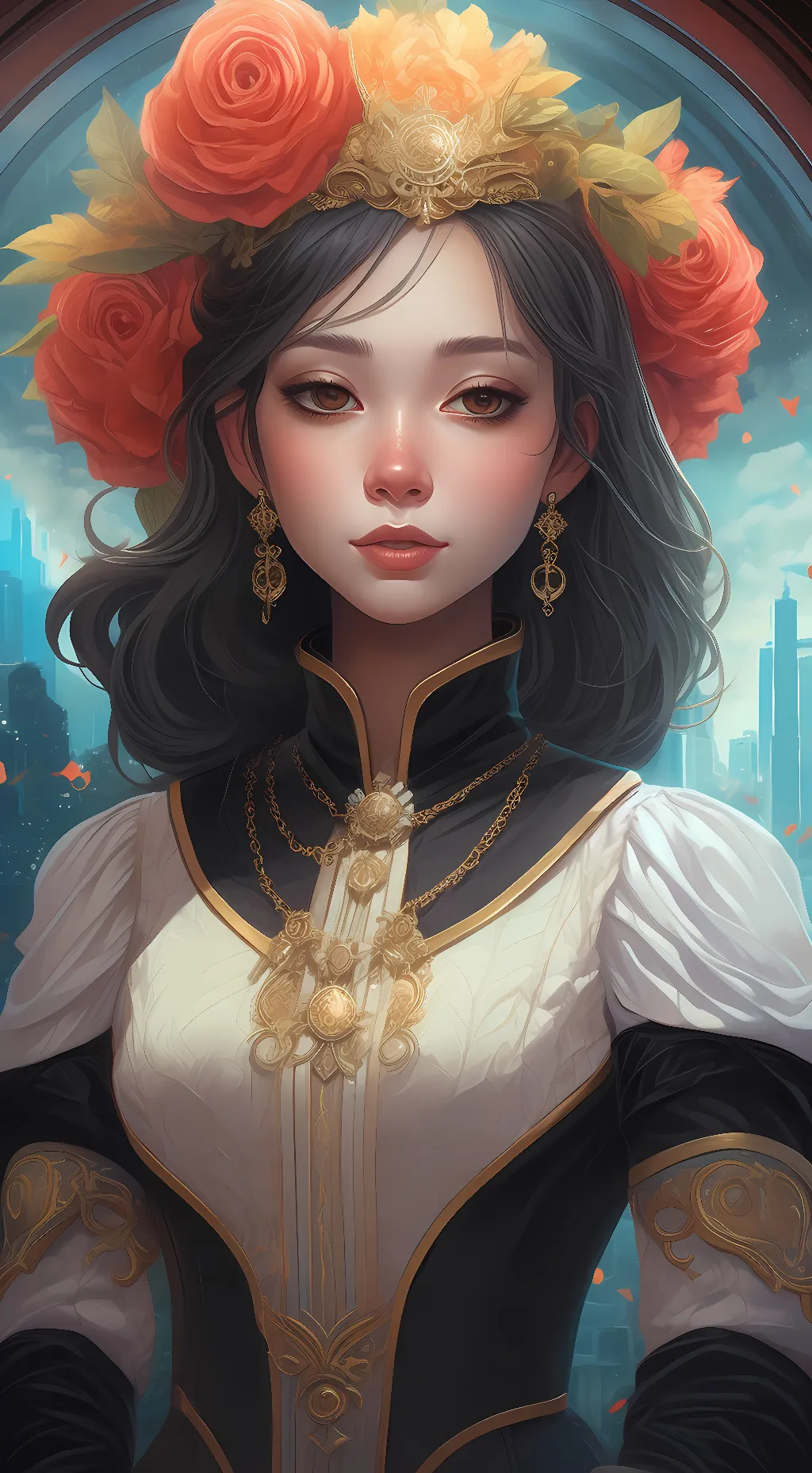 ai character: sky background