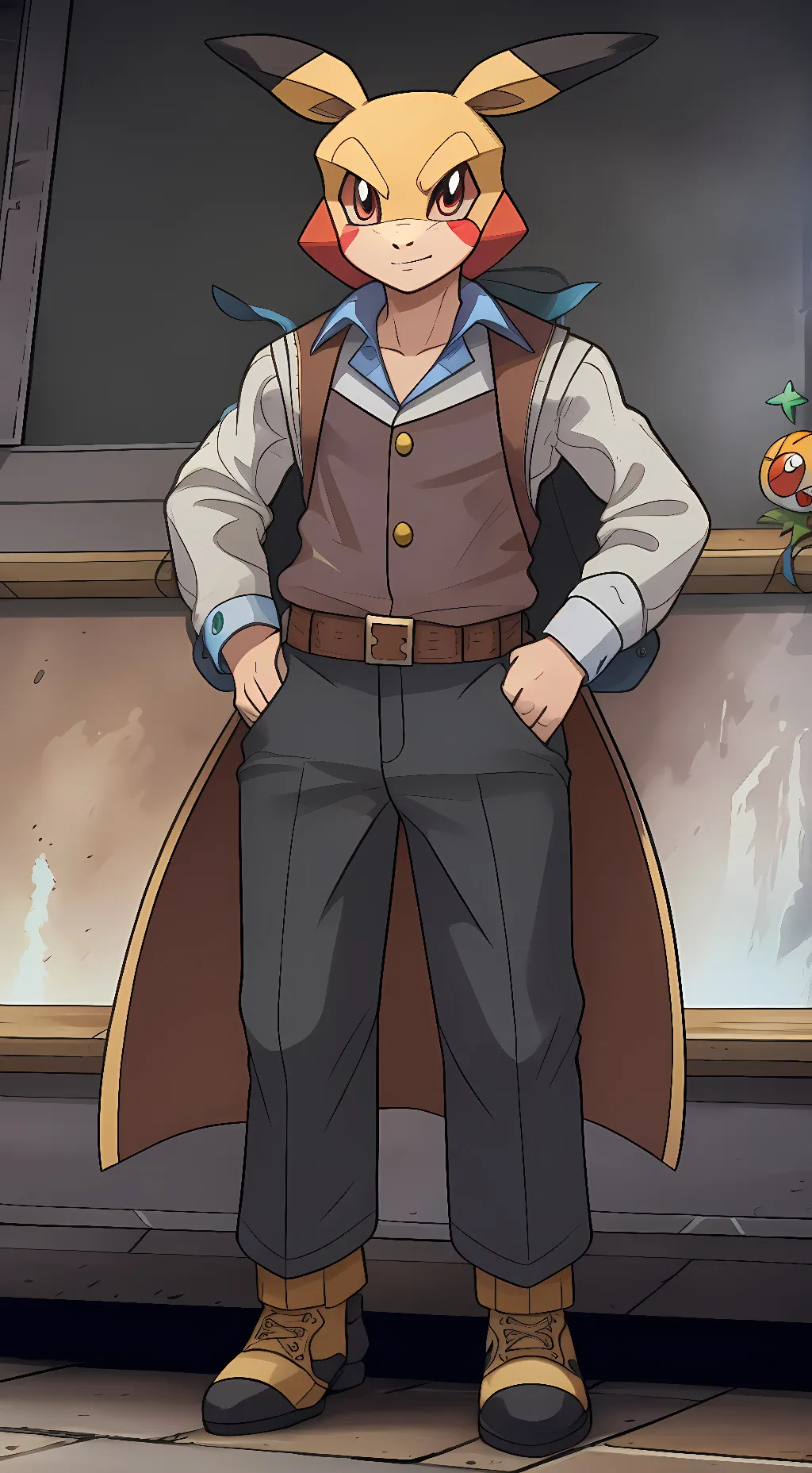 ai character: Charmander background