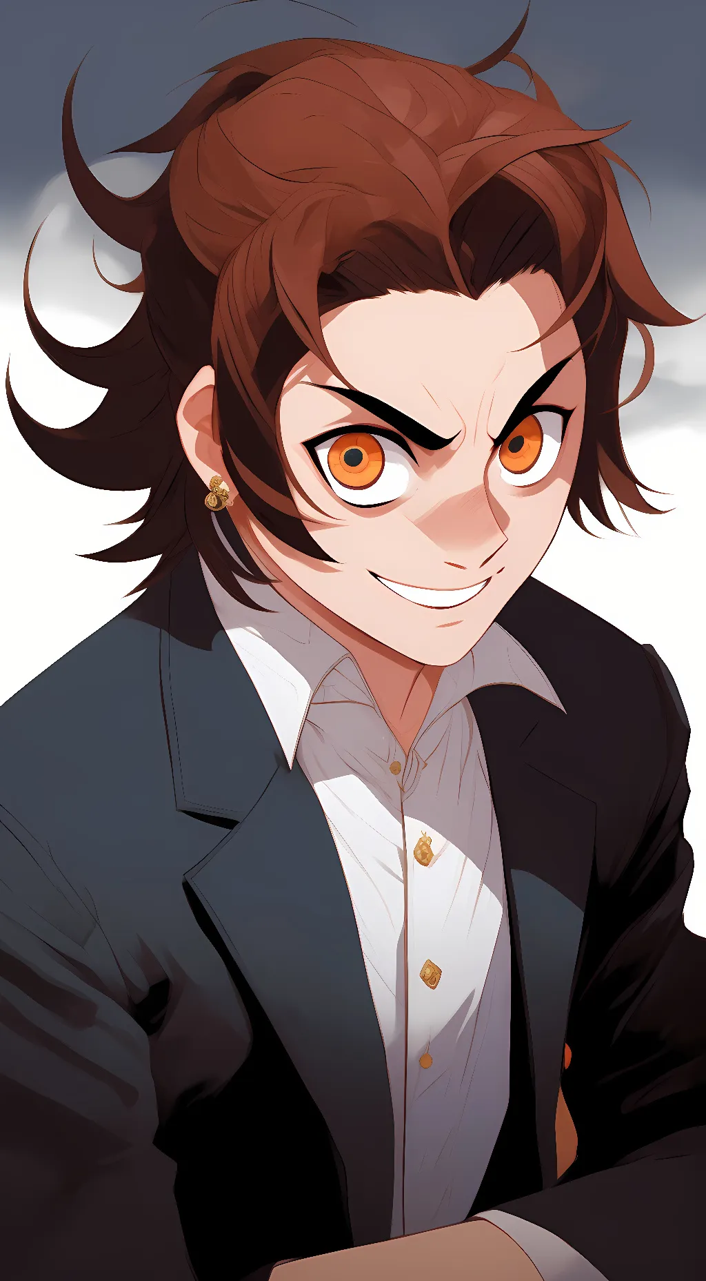 ai character: Demon Tanjiro background