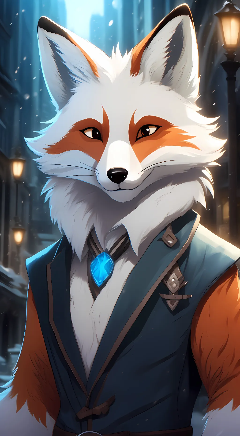 ai character: slash the fox background