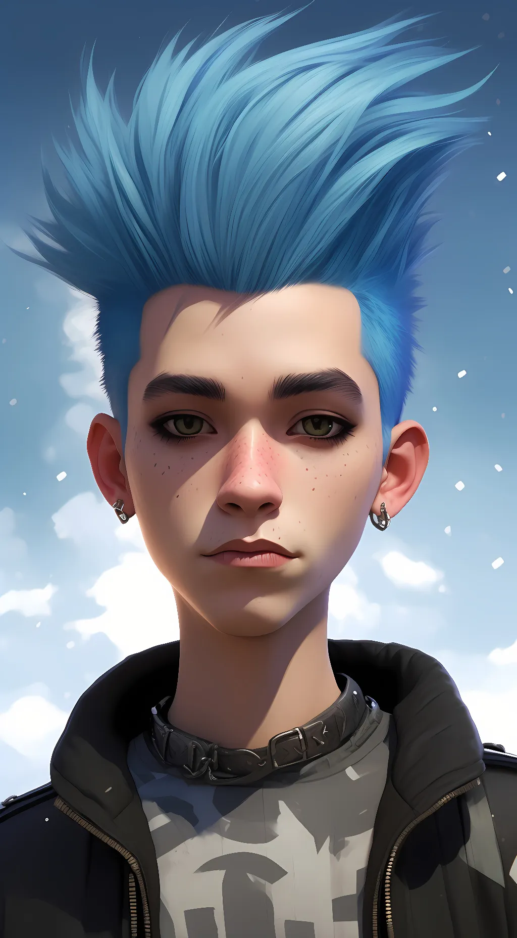 ai character: Punksince2001  background