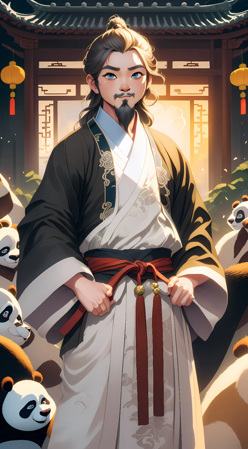 ai character: Grandmaster Shifu  background