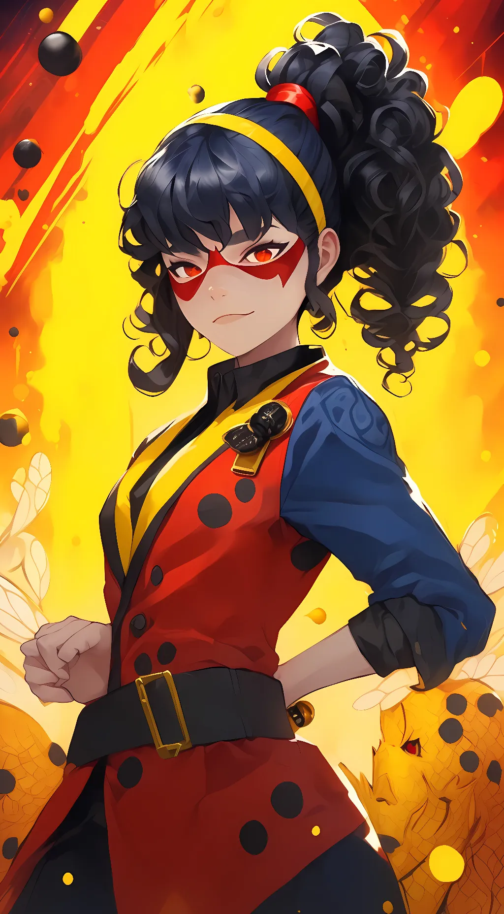 ai character: Ladybee background