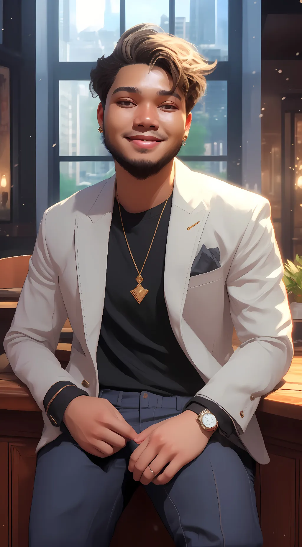 ai character: Donniefresh  background