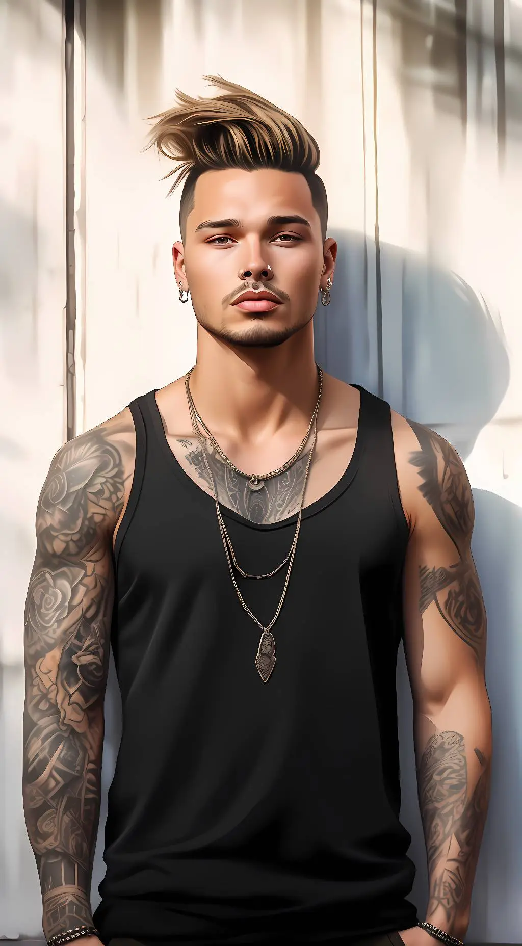 ai character: kane brown  background