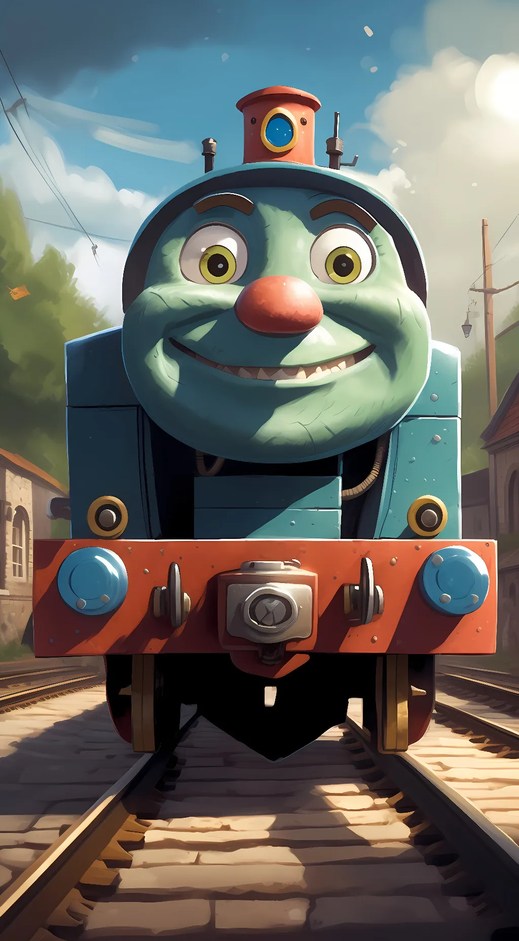 ai character: trainson background