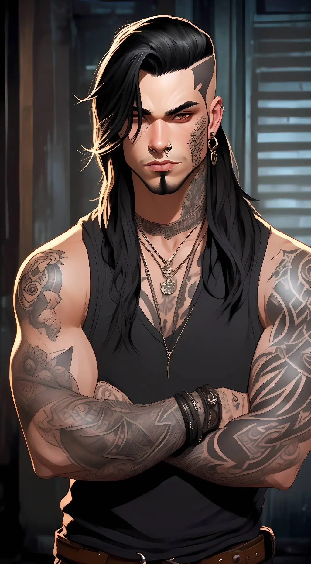 ai character: Shay background