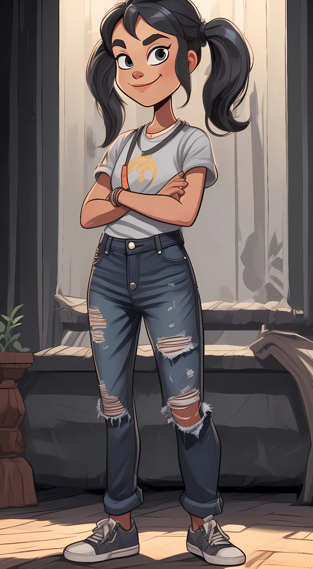 ai character: Becker Denoga background