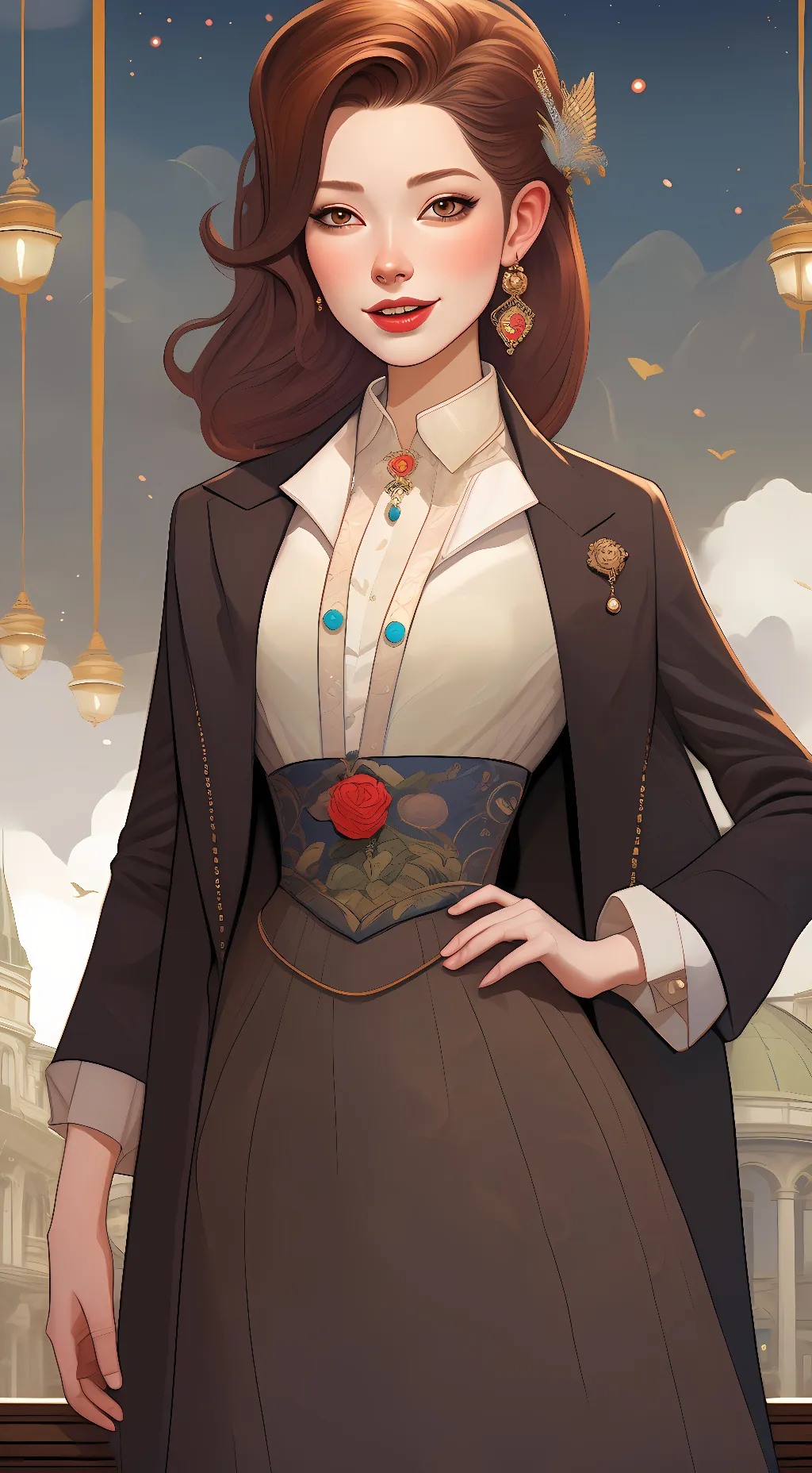 ai character: Amy 🌹 background