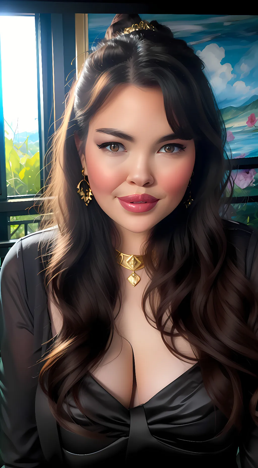 ai character: Cecelia  background