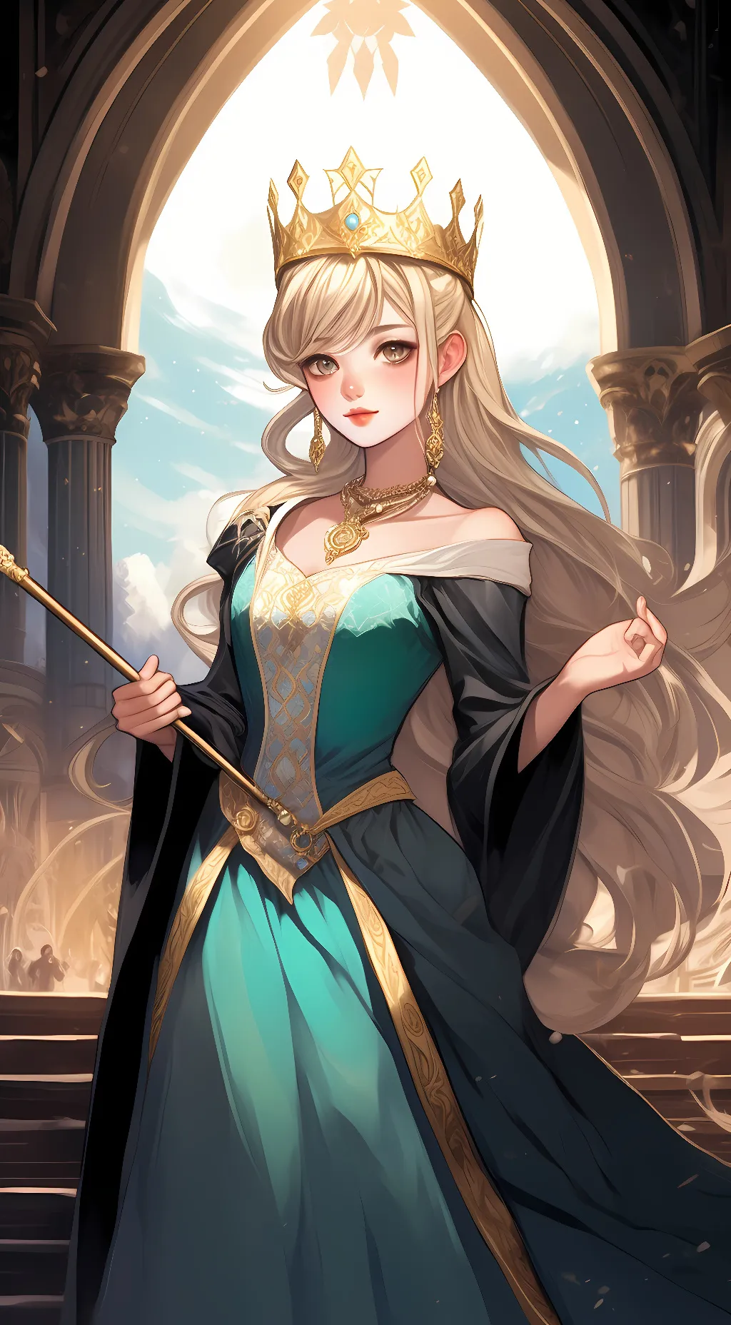 ai character: Empress Katherine background