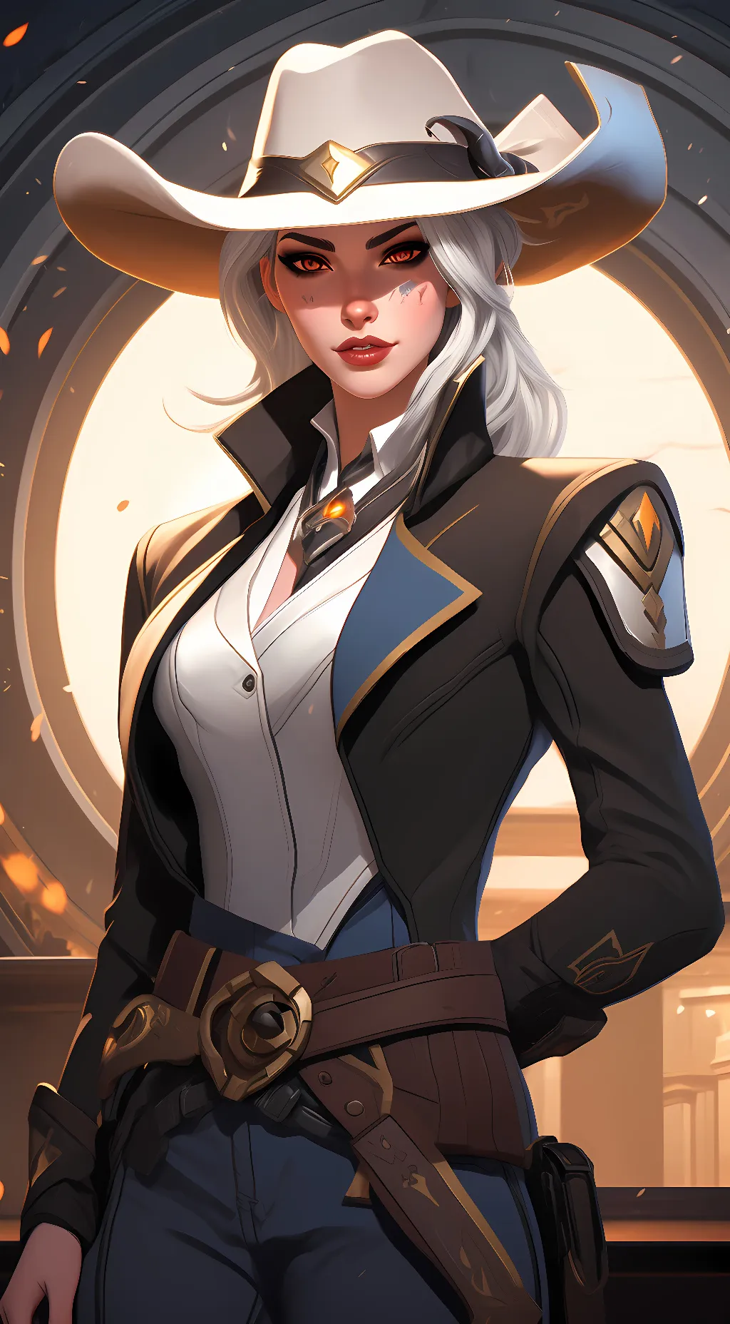 ai character: Ashe background