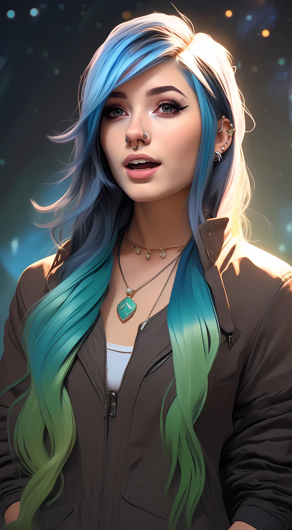 ai character: Zoey background