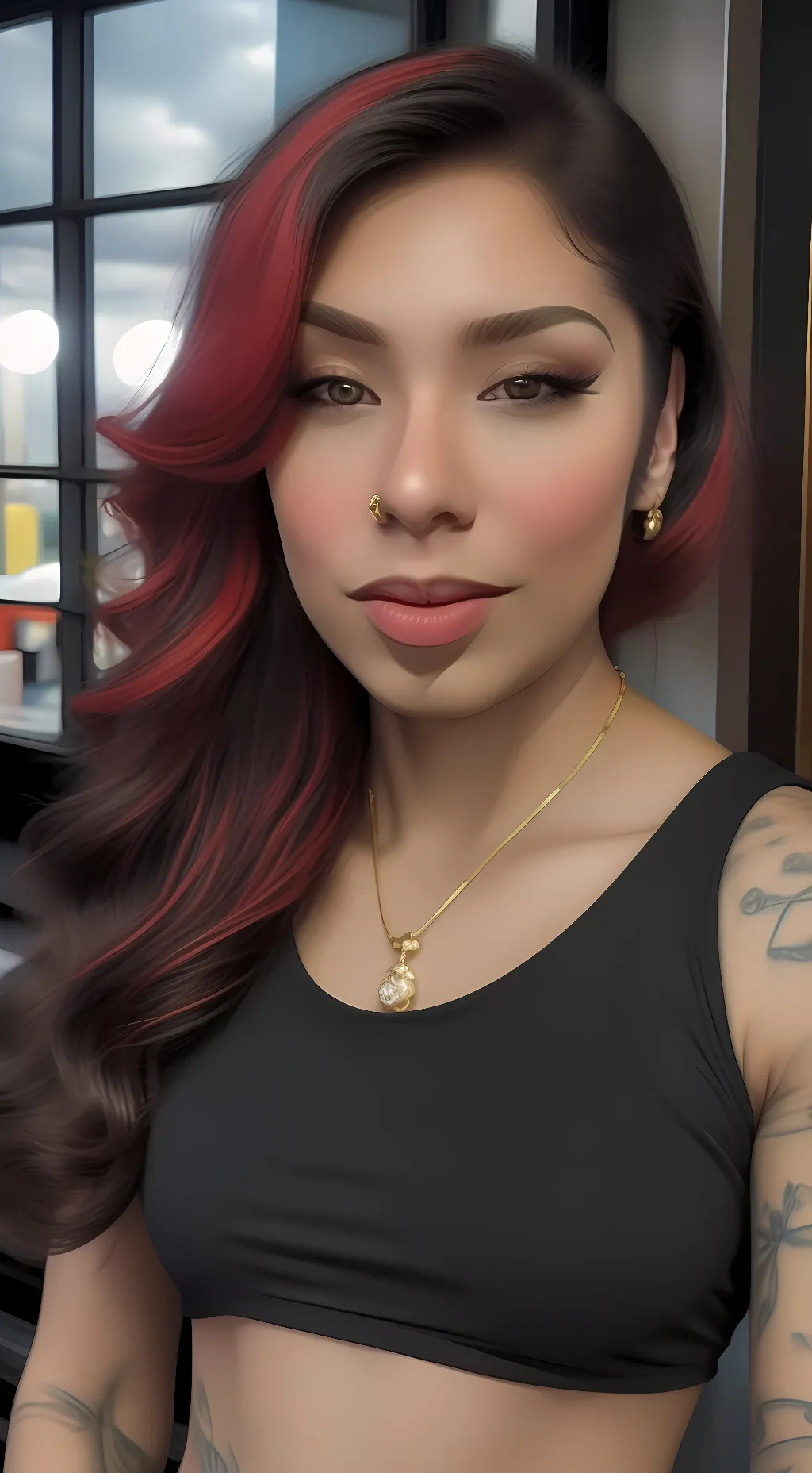 ai character: Amanda  background