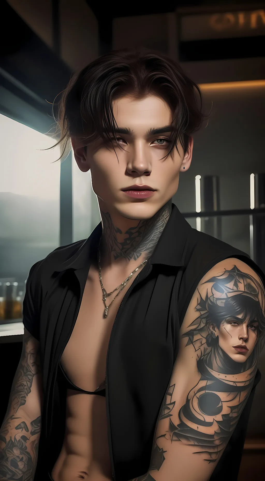 ai character:  𖤐𝐽𝑎𝑒 𖤐 background