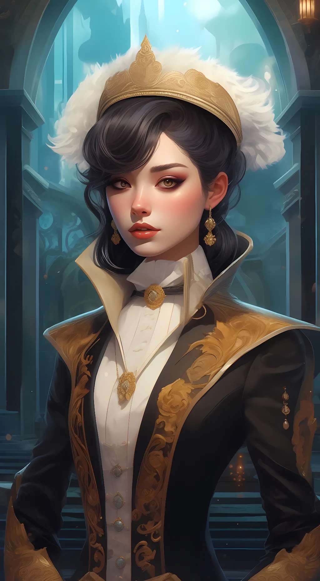 ai character: queen background