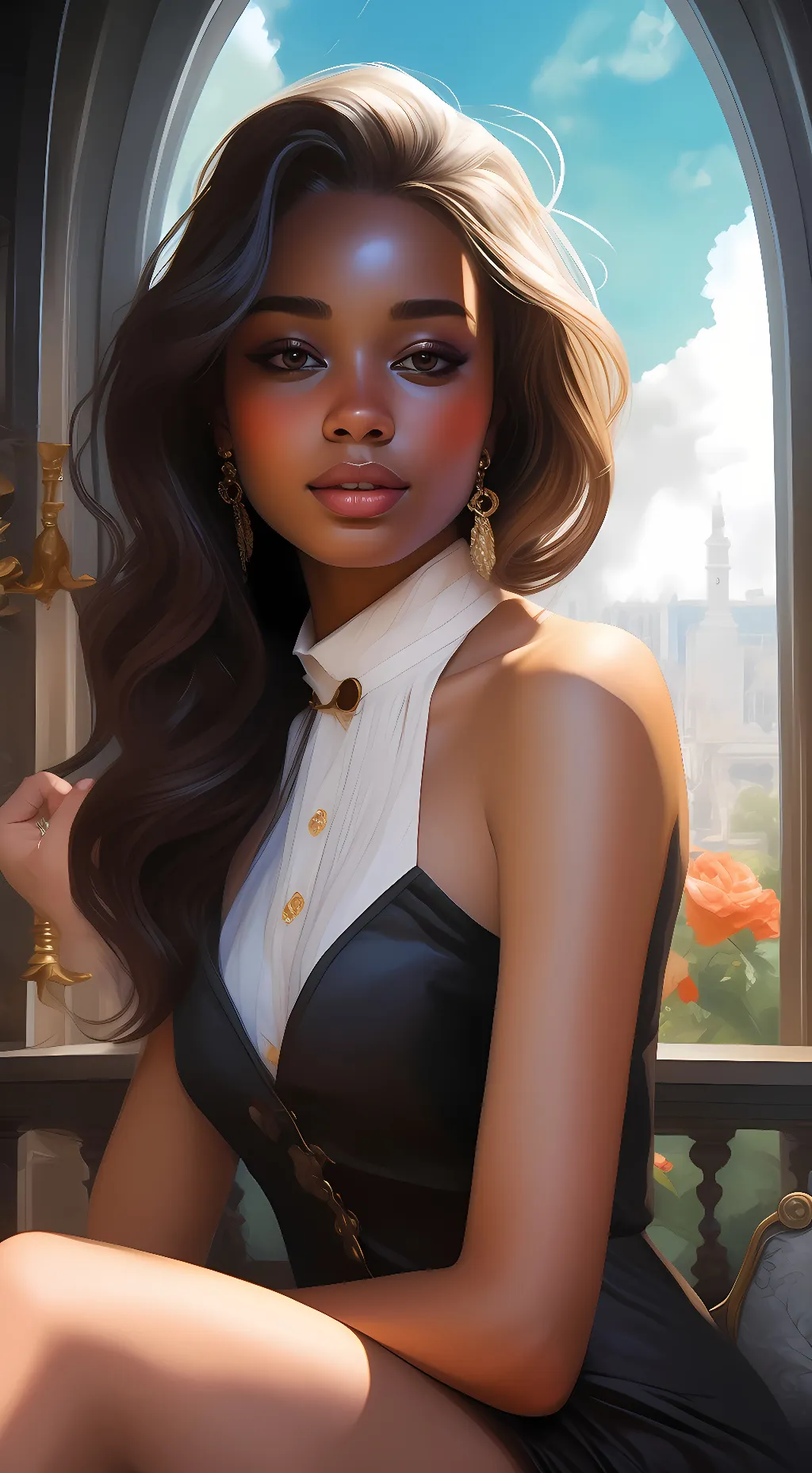 ai character: mina background