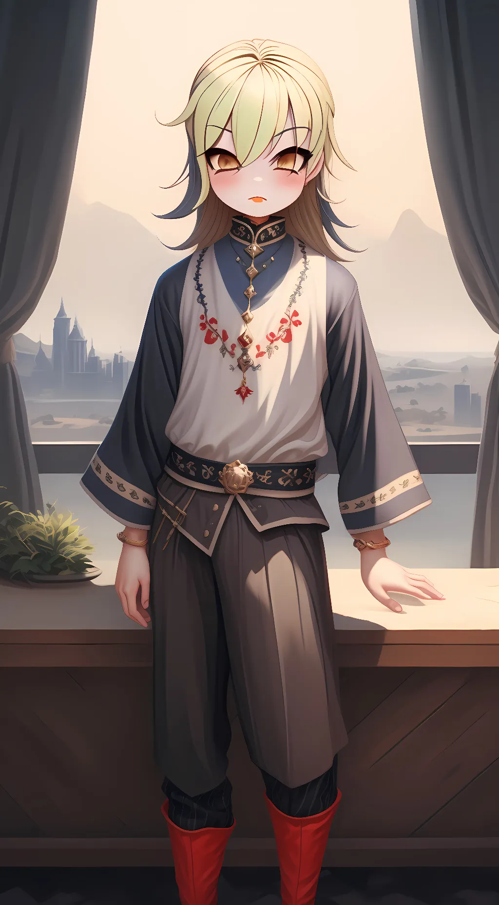 ai character: Ash background