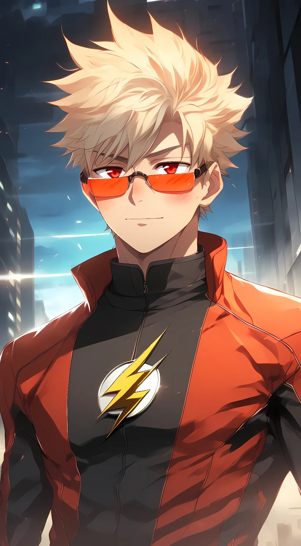 ai character: Bakugo Katsuki background