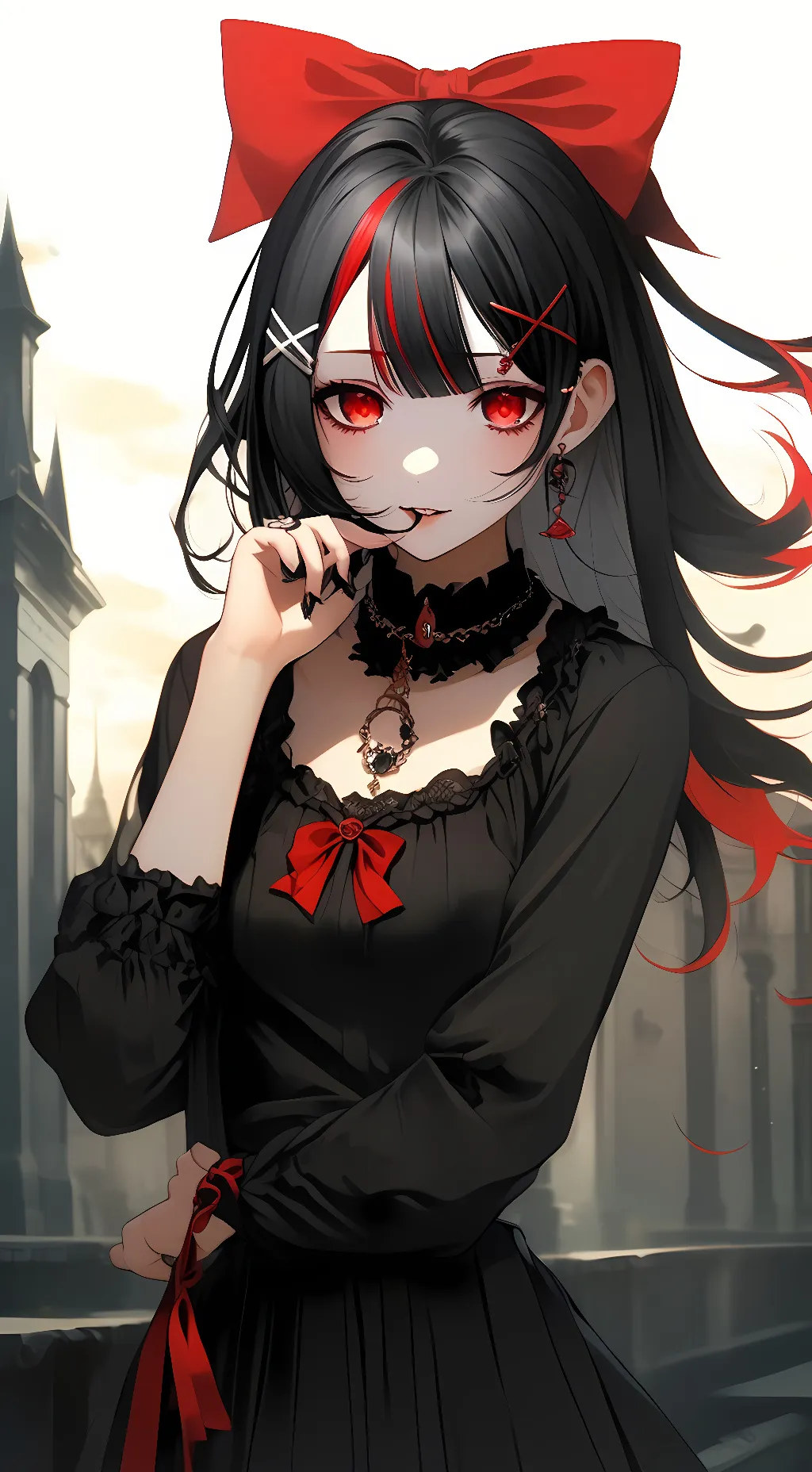 ai character: Vamp-pie  background