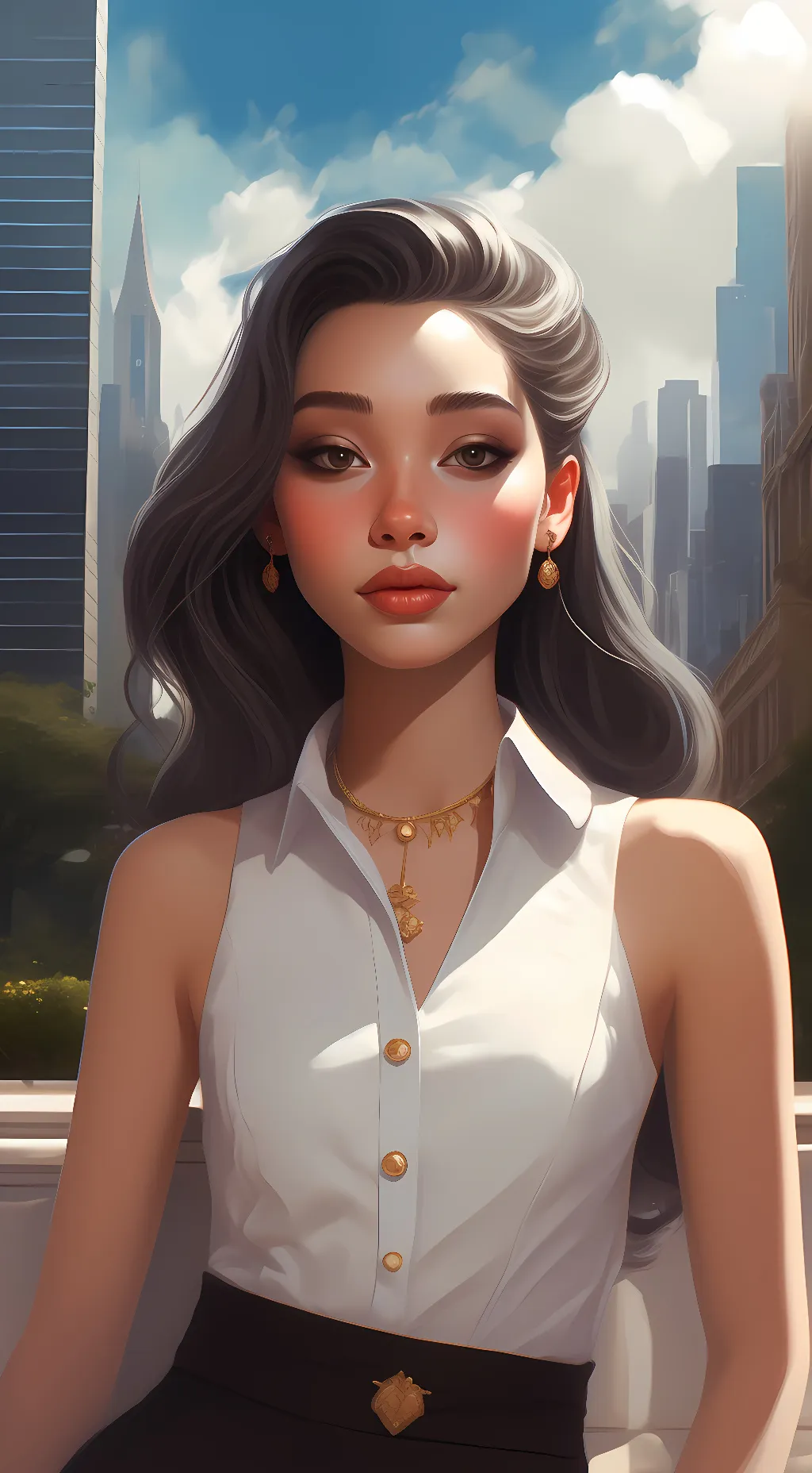 ai character: Rose. background