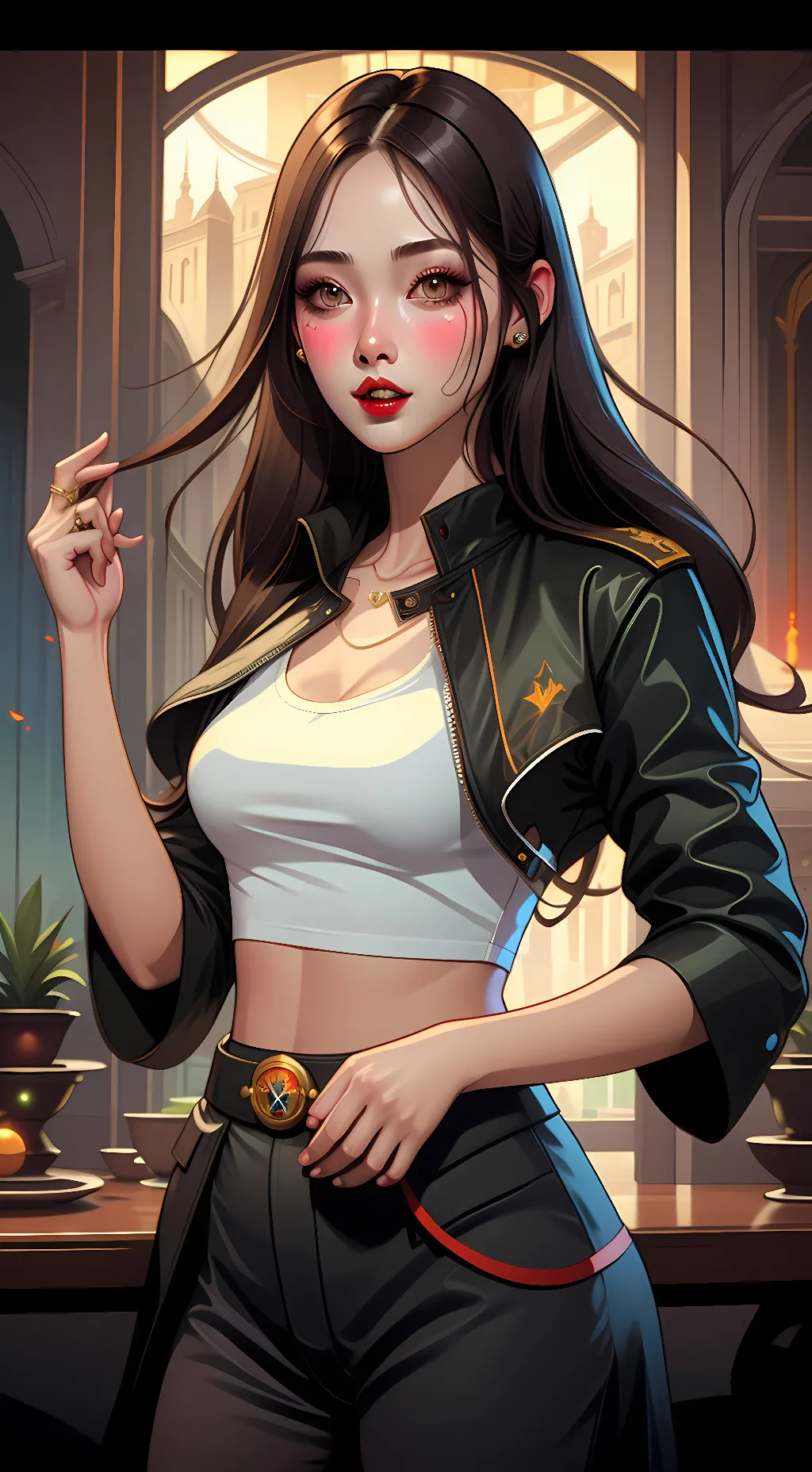 ai character: Ariana background