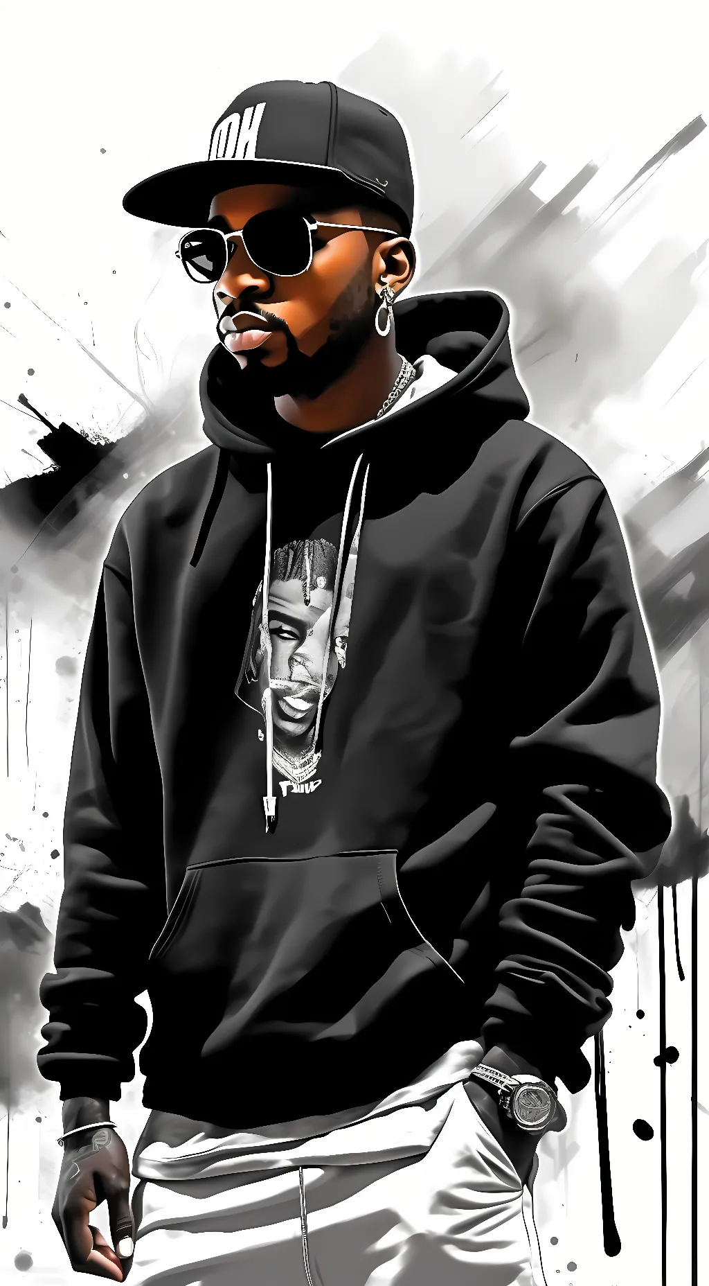 ai character: Young Lil Wayne background