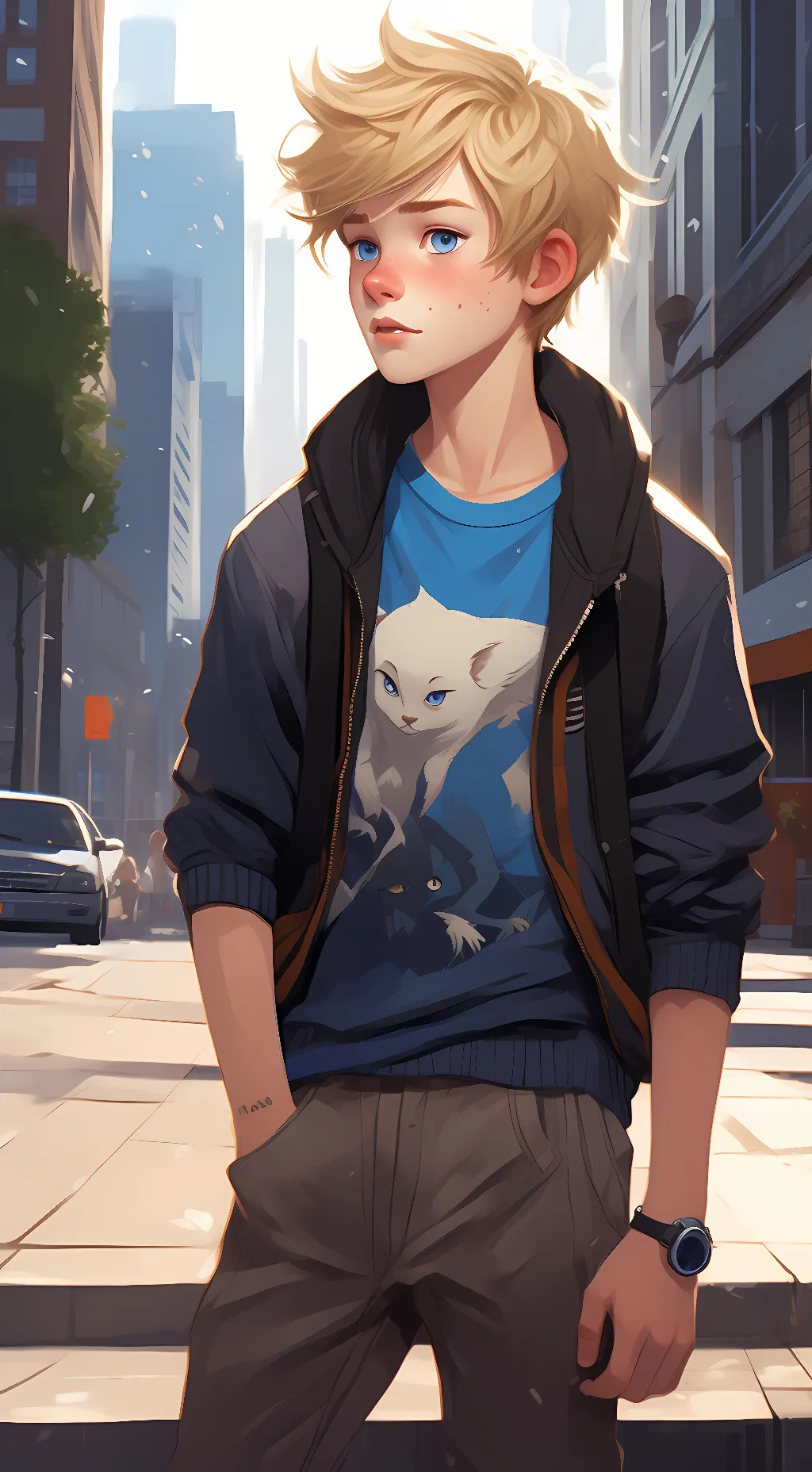 ai character: Peyton  background