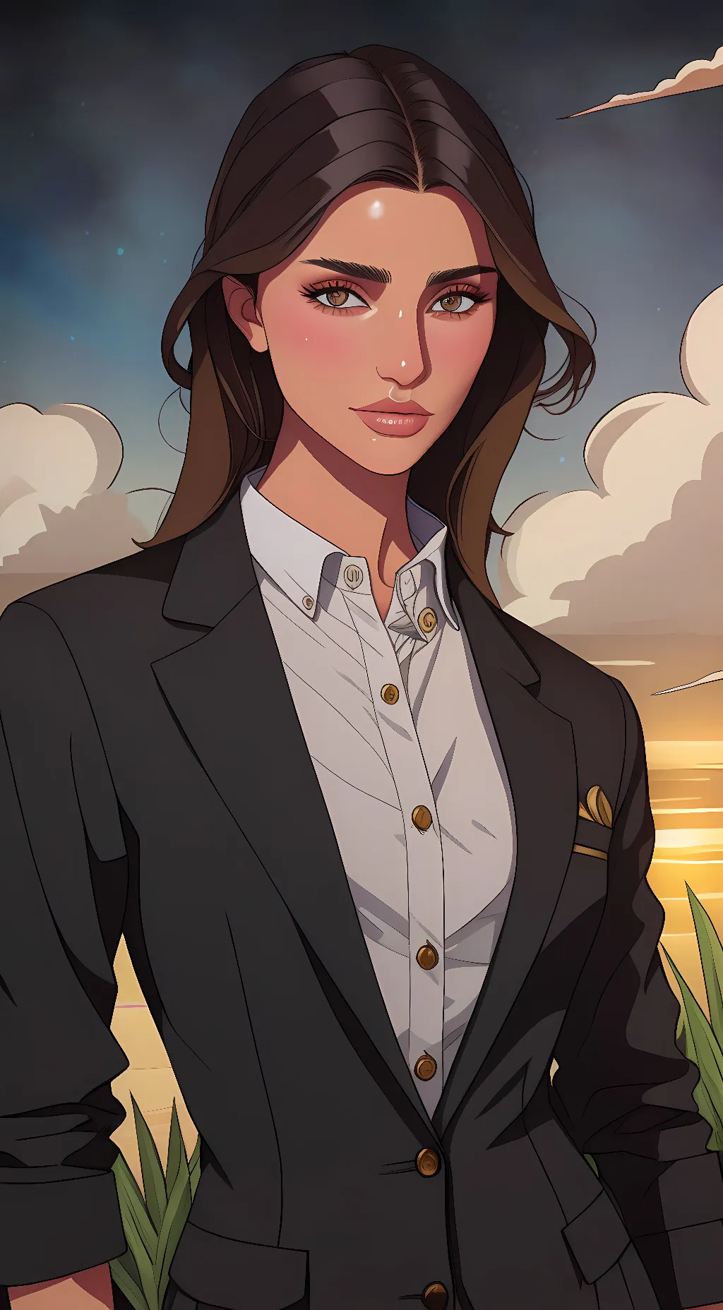 ai character: sendy background