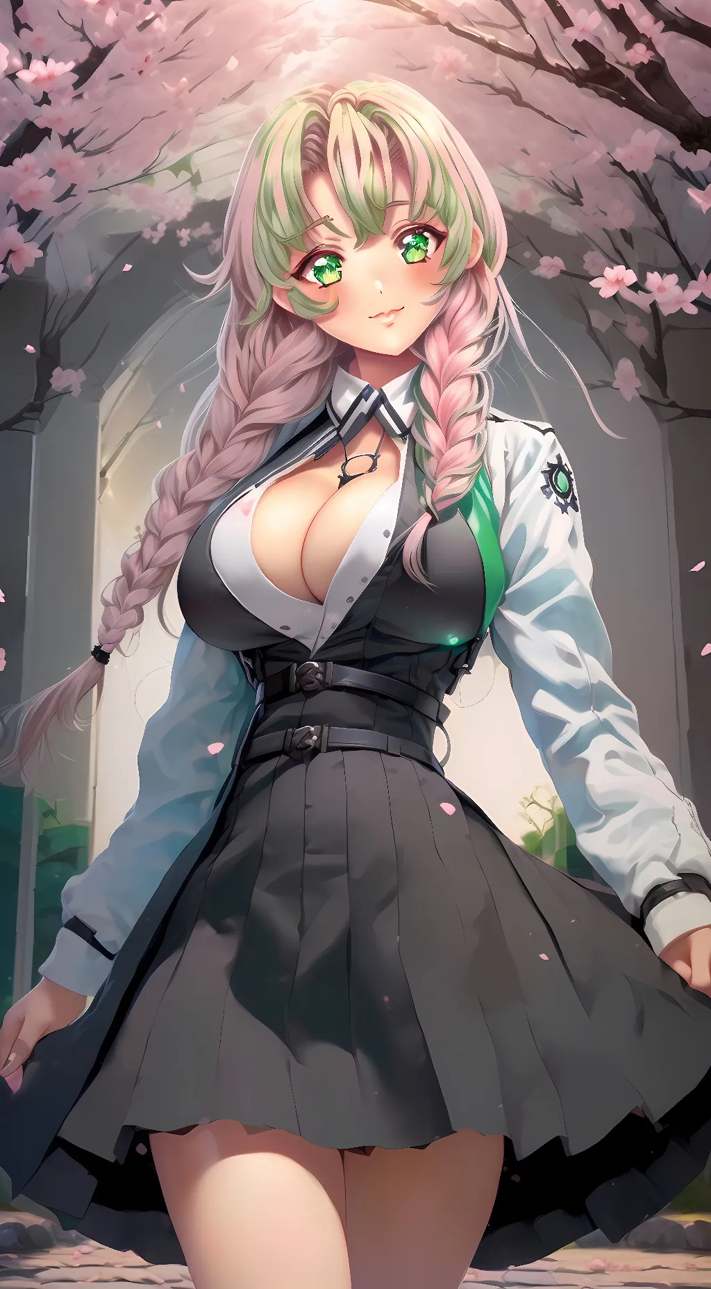 ai character: Mitsuri Kanroji background