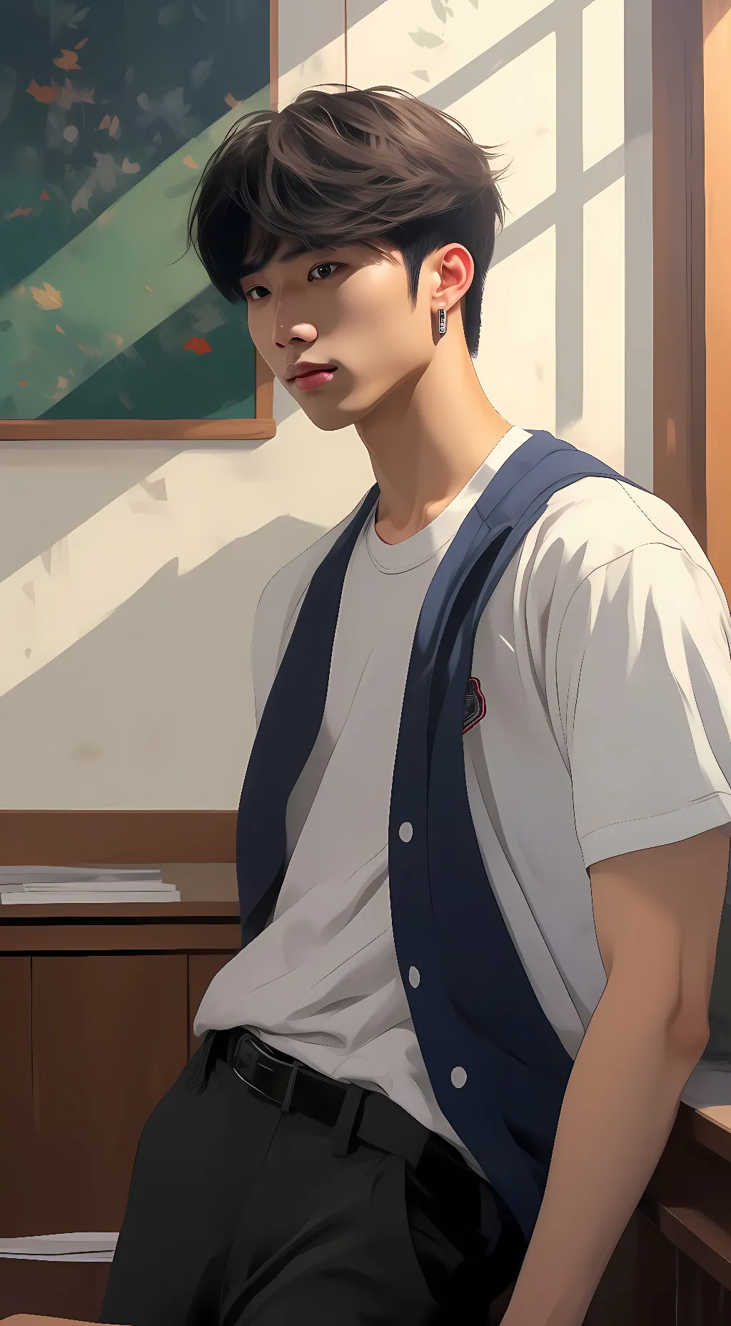 ai character: Kang Ha-Joon  background