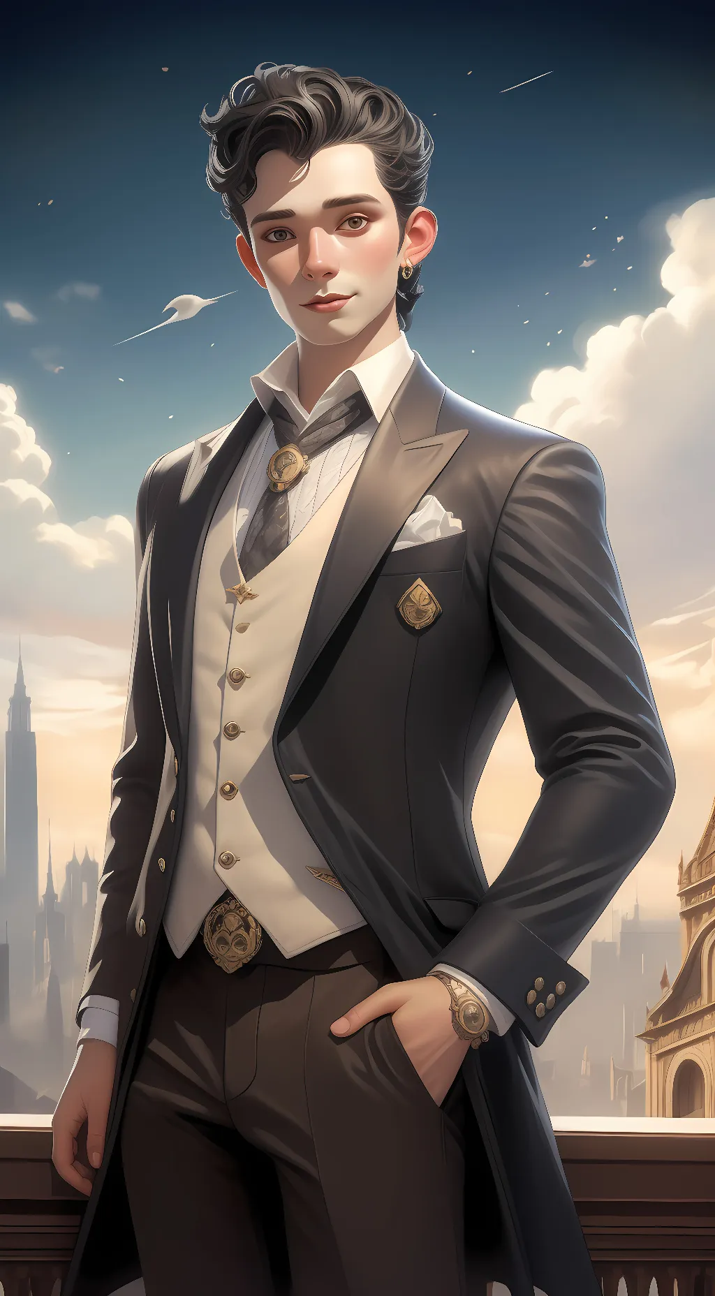 ai character: The only way to  background