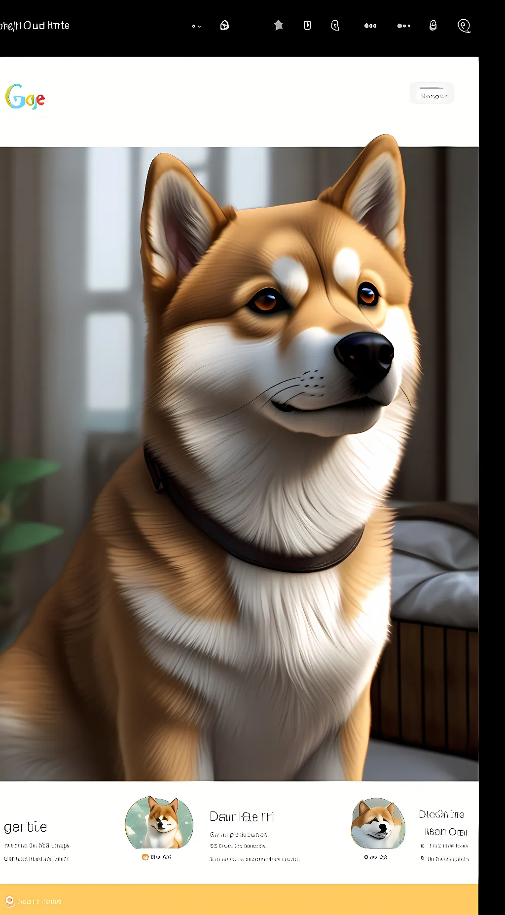 ai character: doge background