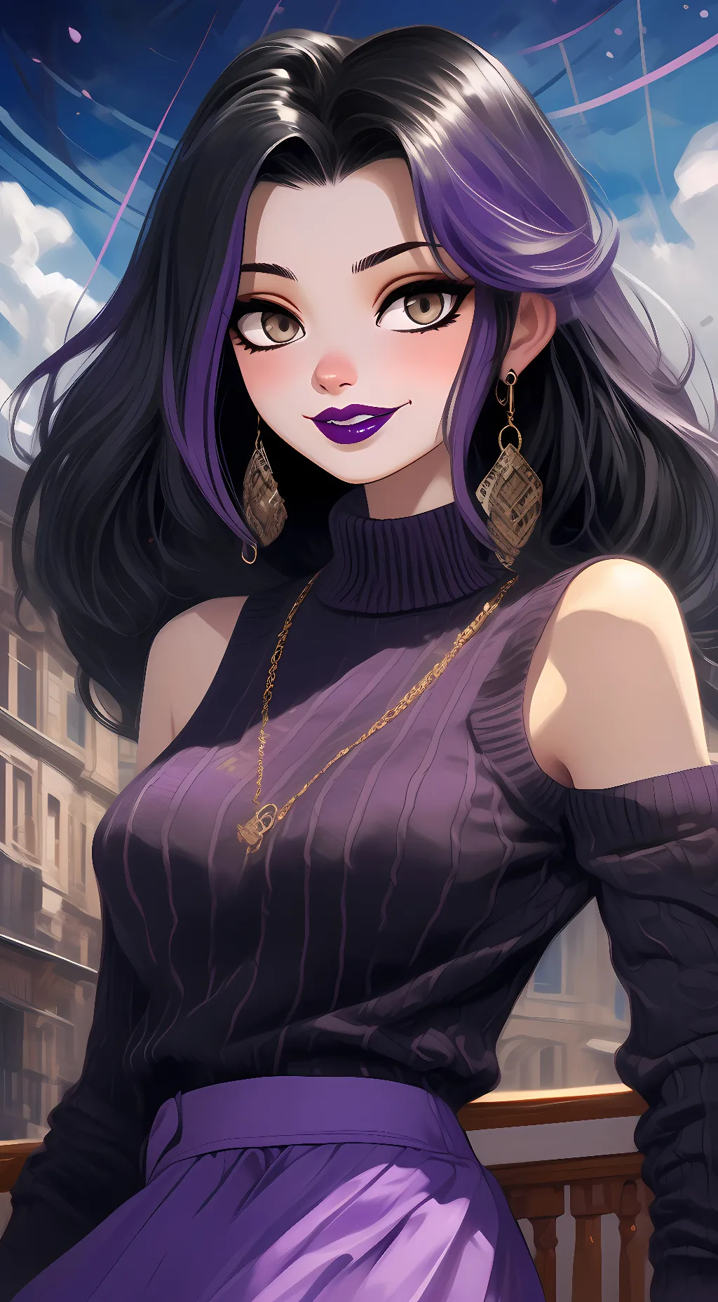 ai character: Millie Fitzgerald  background