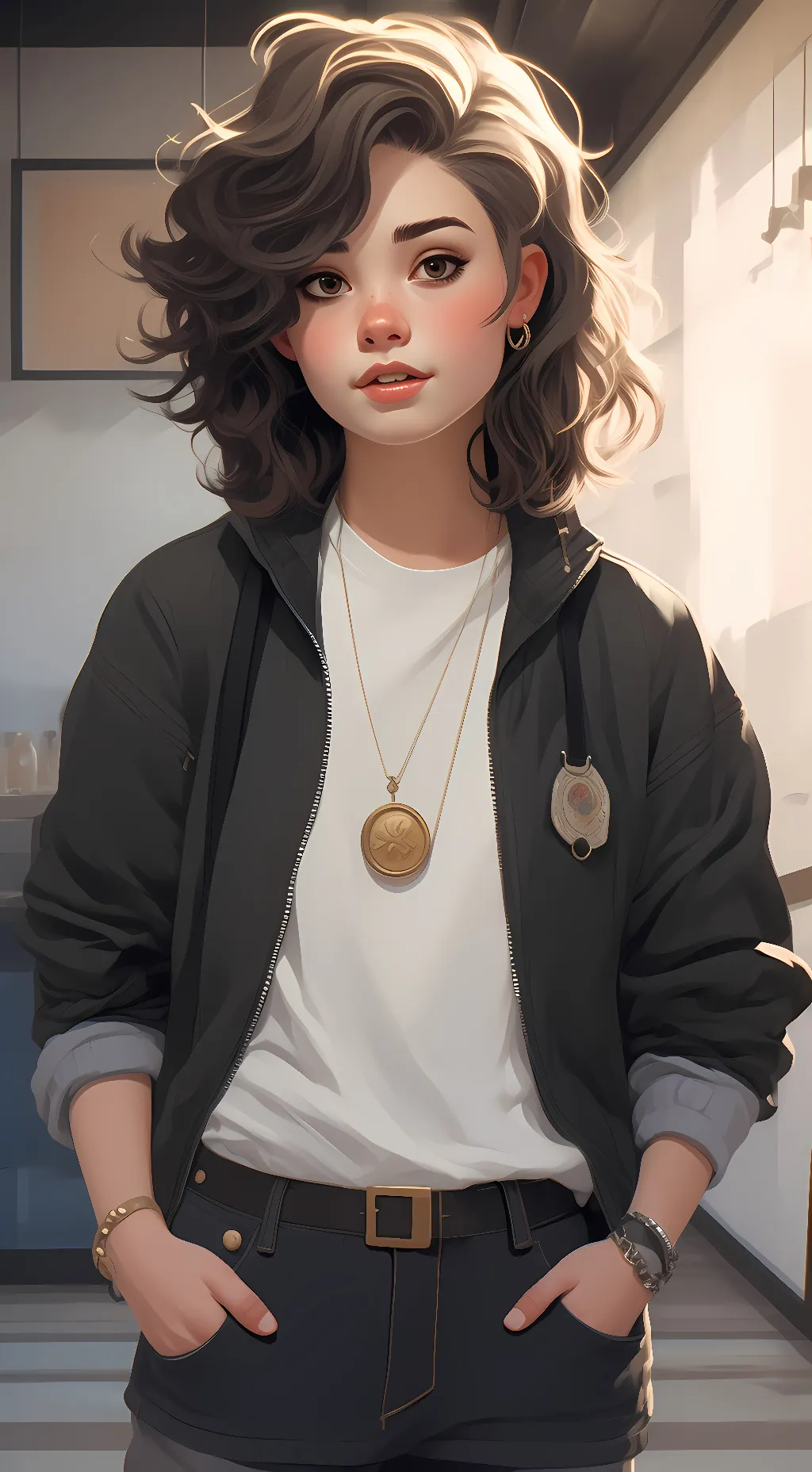 ai character: Ash background